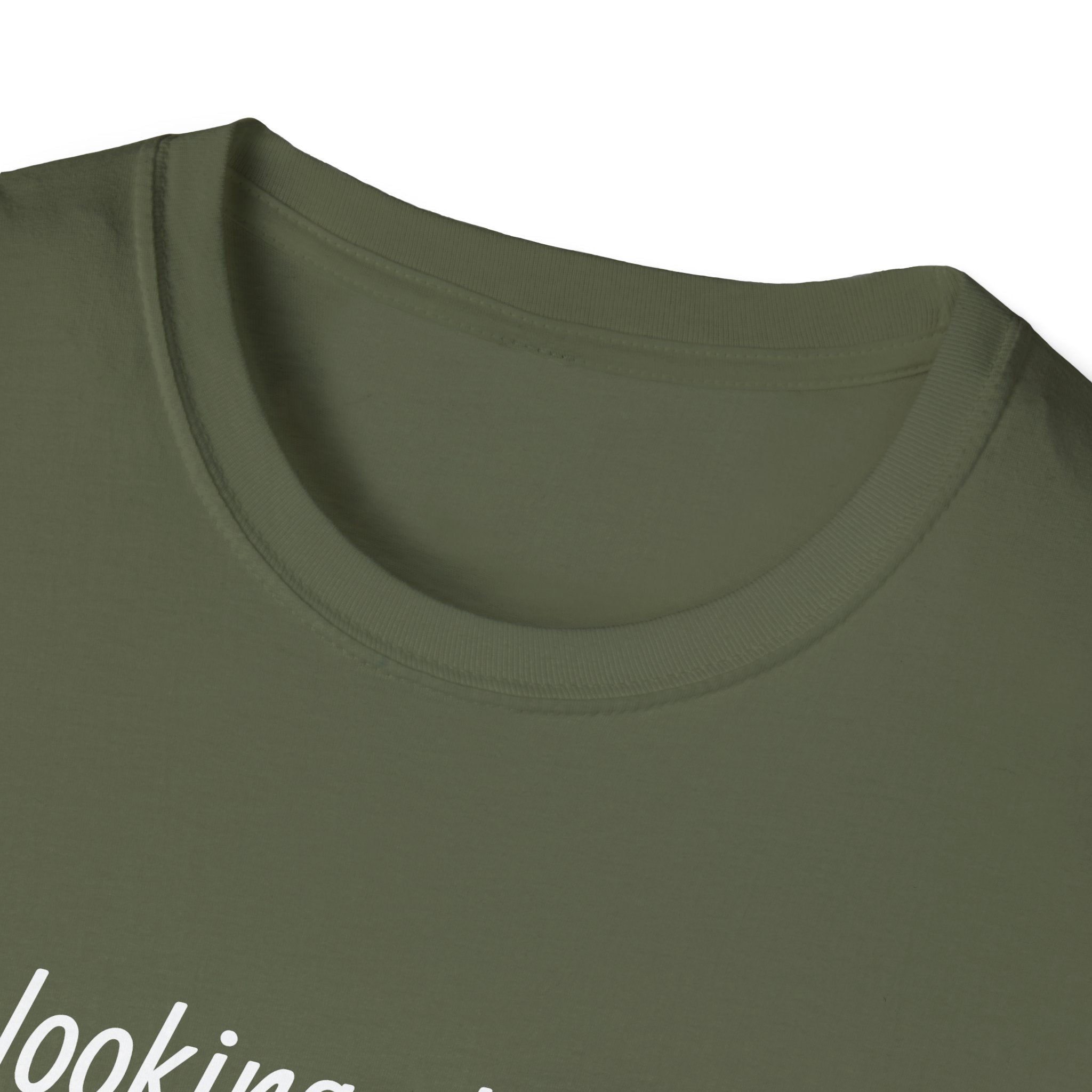 T-Shirt — "Stop looking at my chest!" Funny Statement Tee