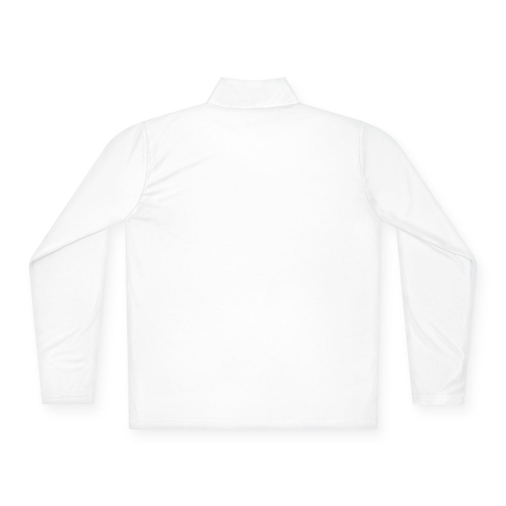 Sarcasm Club Quarter-Zip Pullover — Minimal Embroidered Chest Design