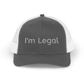 I'm Legal Snapback Trucker Cap – Bold Embroidered Statement Hat for New Citizens & Pride Celebrations