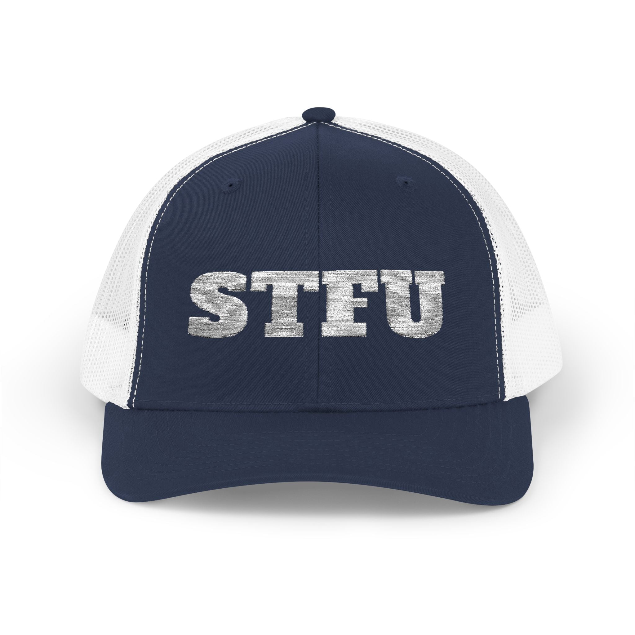 STFU Trucker Cap — Embroidered Snapback Hat