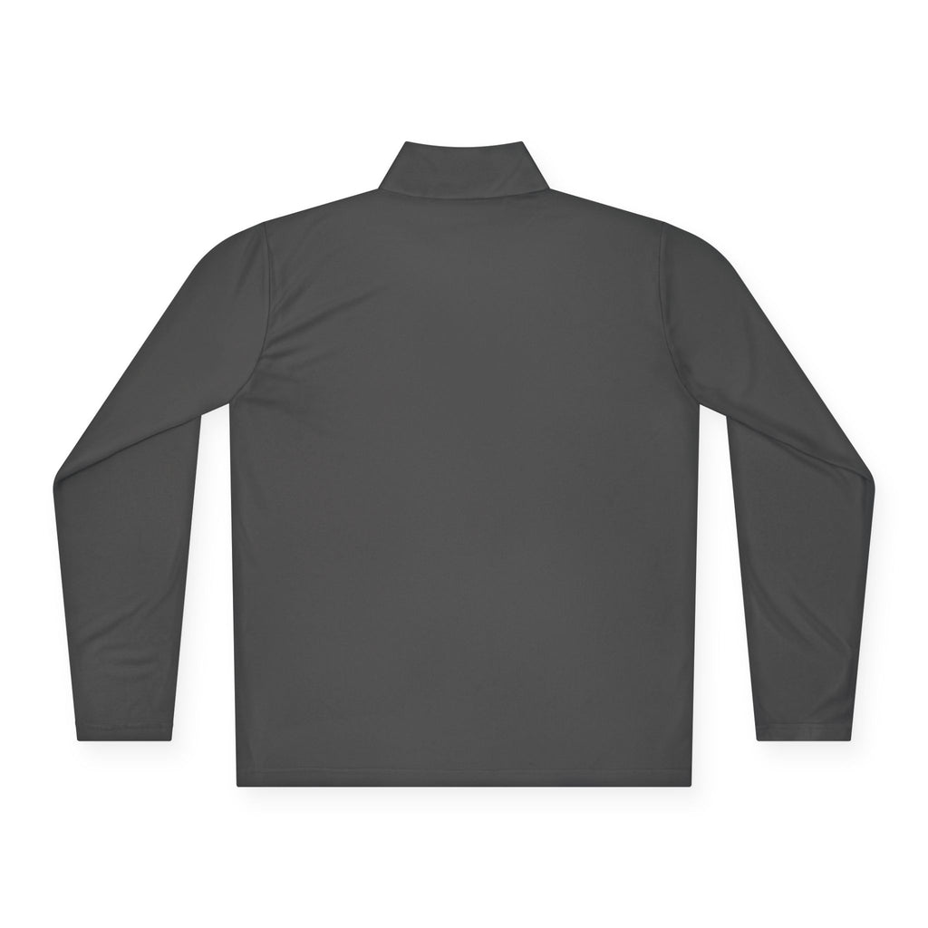 Sarcasm Club Quarter-Zip Pullover — Minimal Embroidered Chest Design