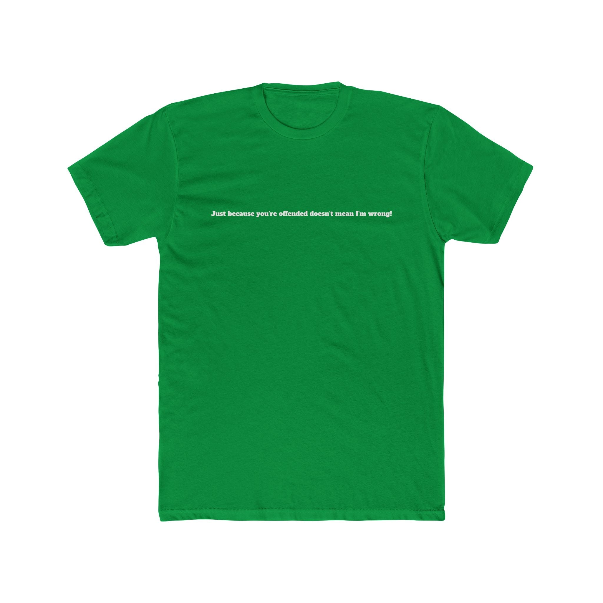 Minimalist Text Tee — “And because peace affects doesn’t mean I’m running” Crew