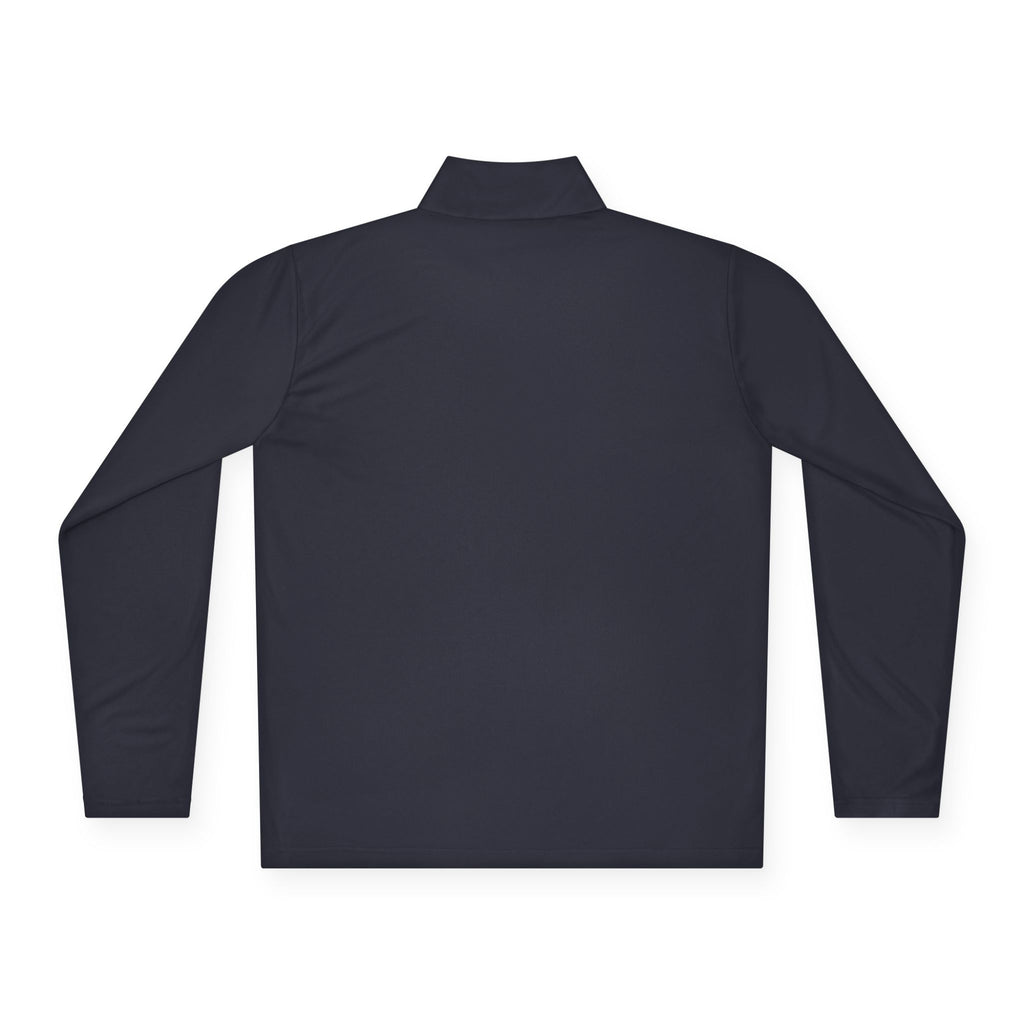 Sarcasm Club Quarter-Zip Pullover — Minimal Embroidered Chest Design