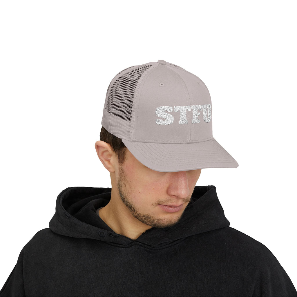 STFU Trucker Cap — Embroidered Snapback Hat