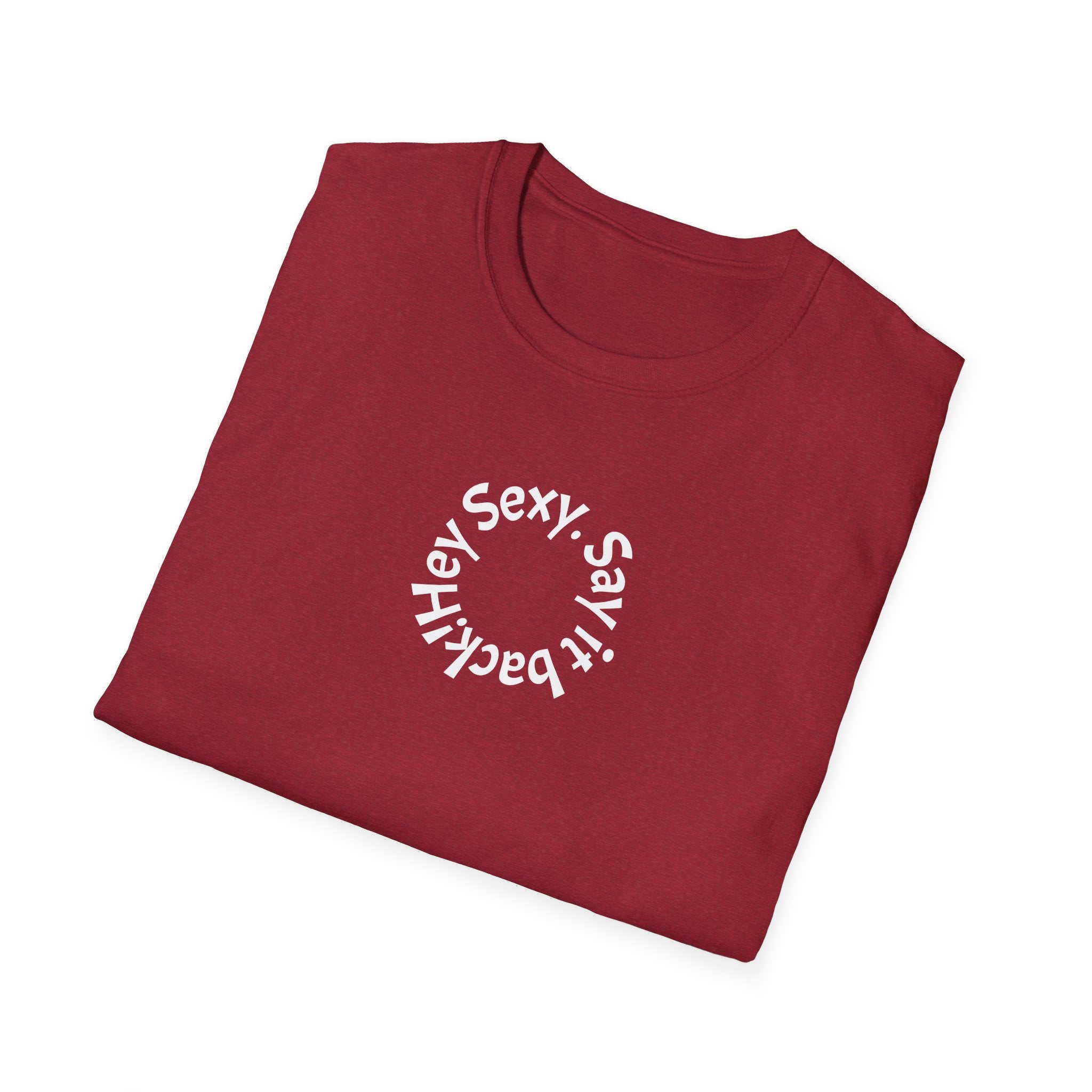 Sexy, Say It Back T-Shirt | Minimal Circular Text Tee