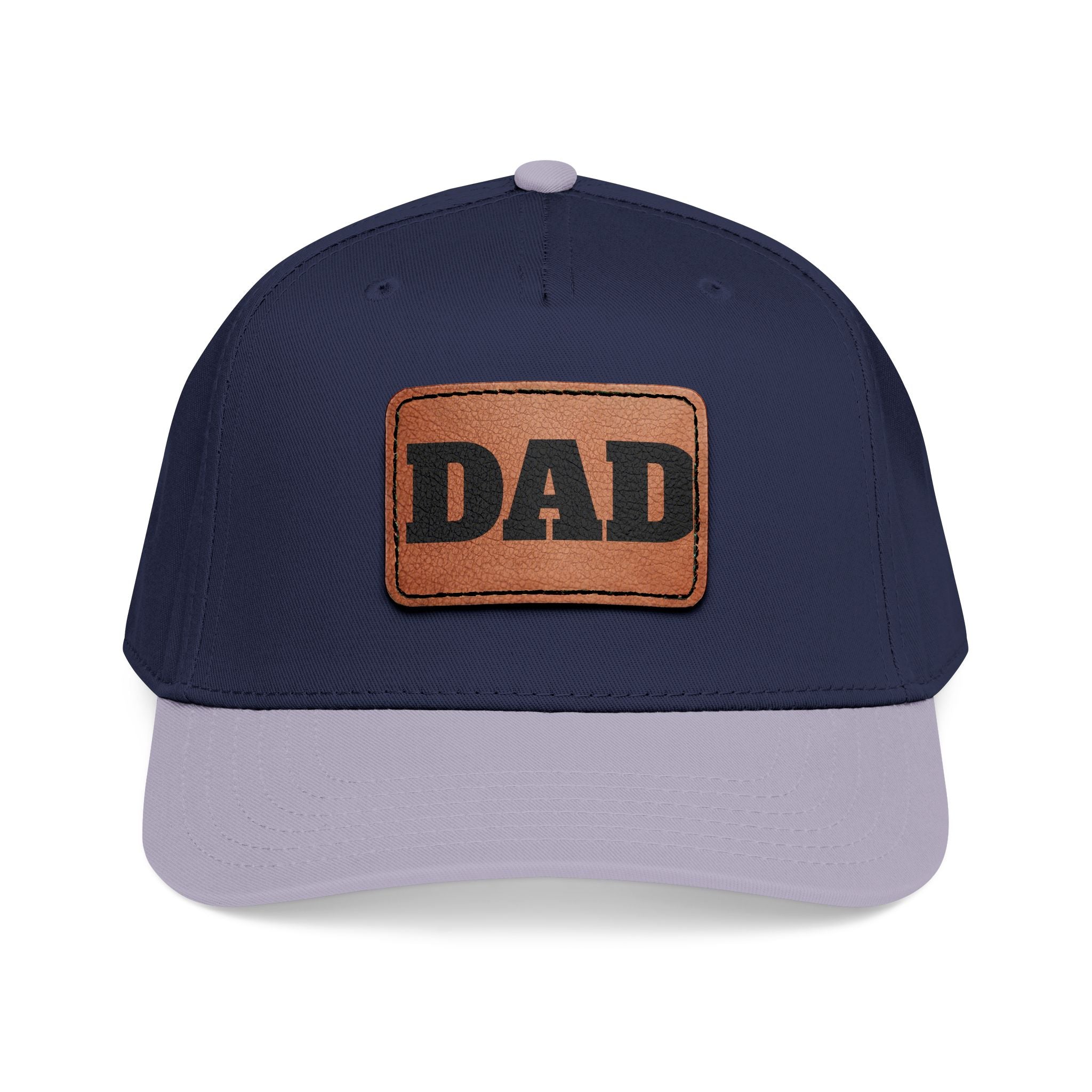 Dad Leather Patch Baseball Cap — Rustic Fathers Day Hat