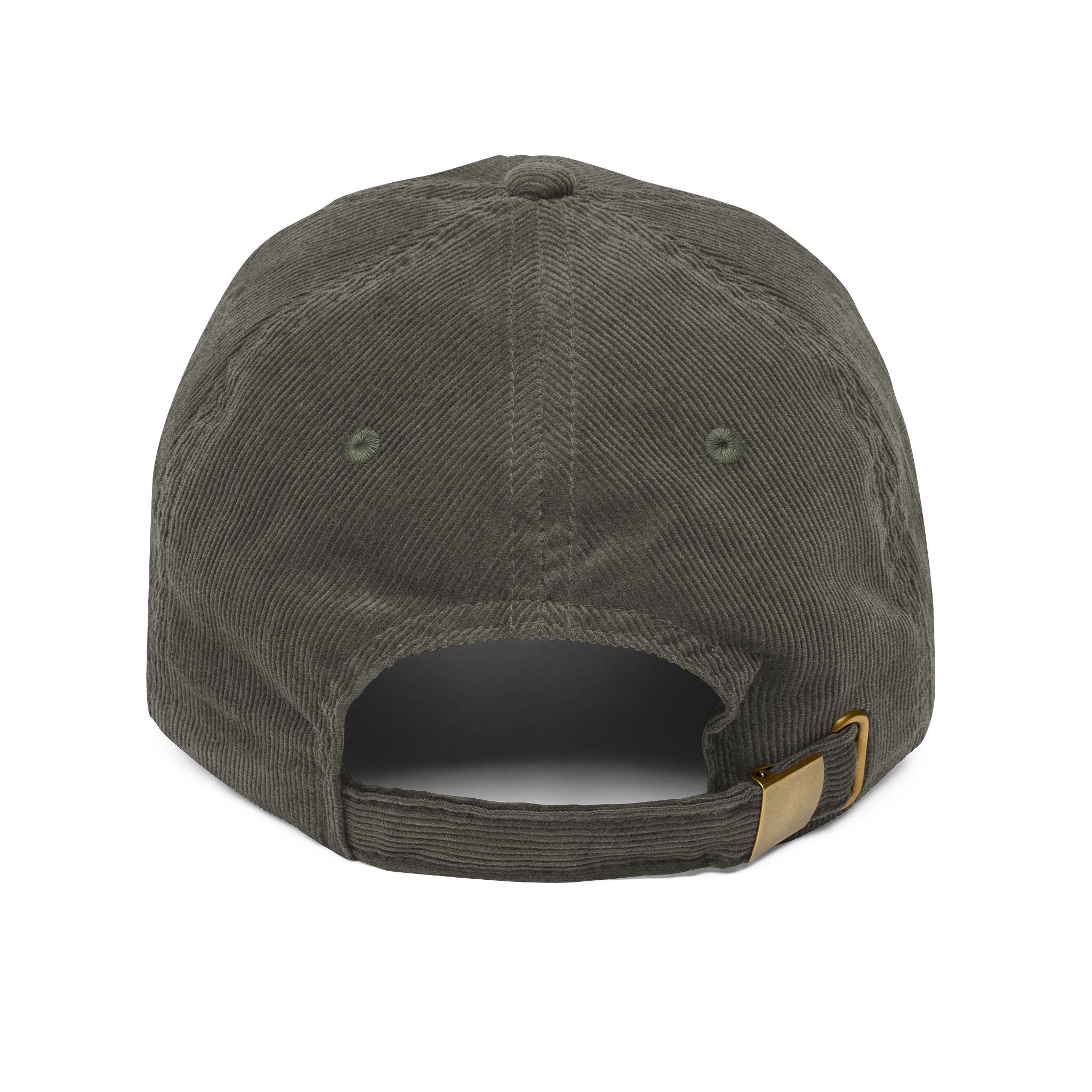 Sips Happen Embroidered Corduroy Cap — Vintage Wine & Coffee Dad Hat