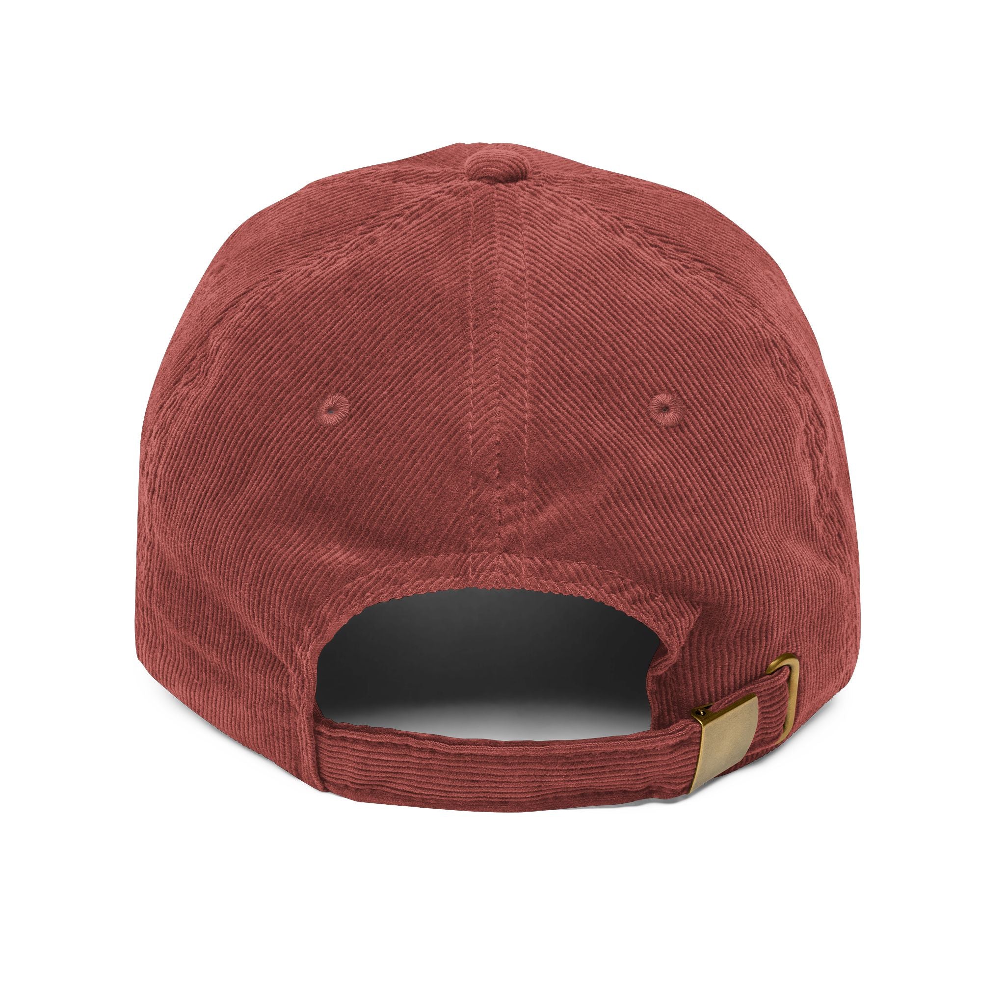 Sips Happen Embroidered Corduroy Cap — Vintage Wine & Coffee Dad Hat