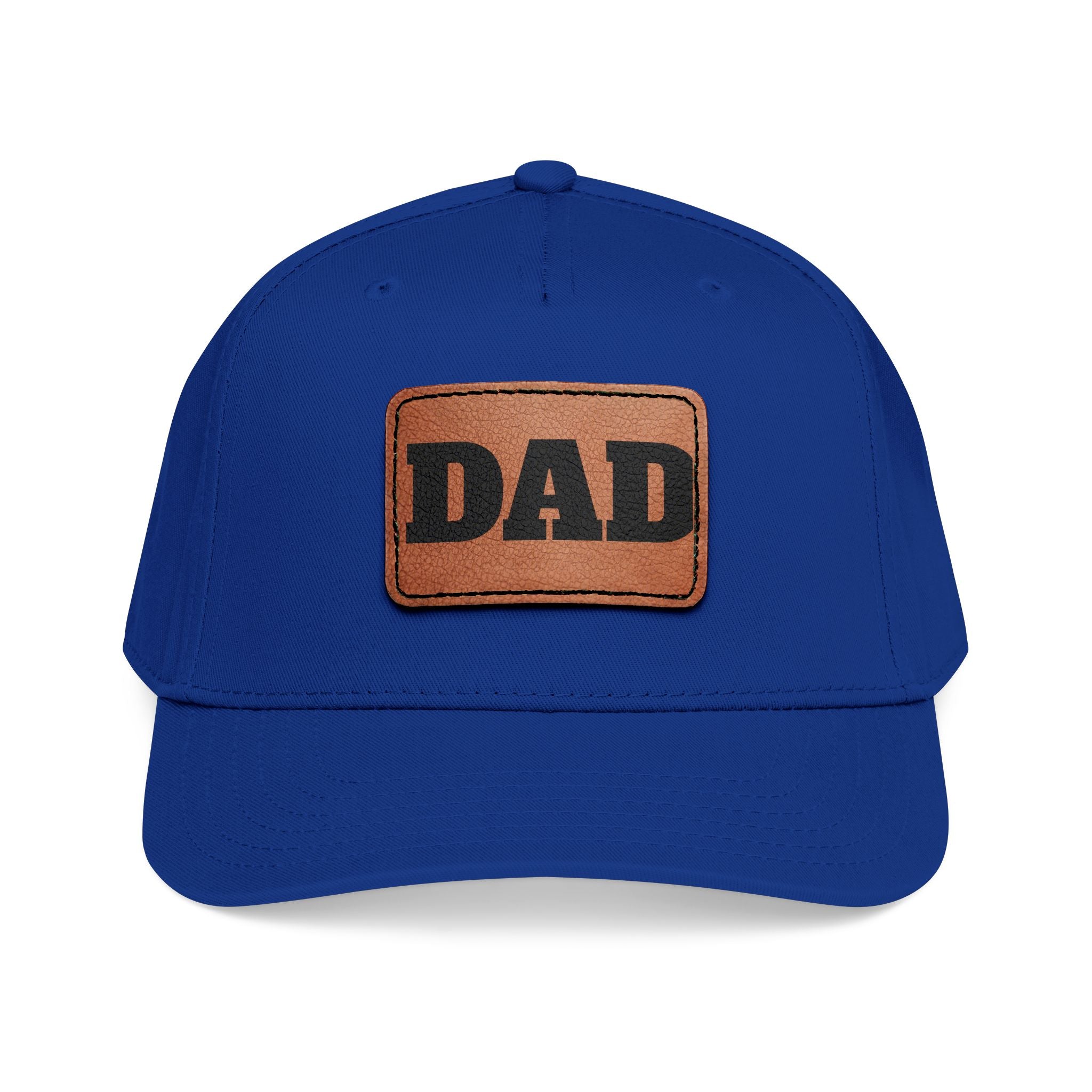 Dad Leather Patch Baseball Cap — Rustic Fathers Day Hat