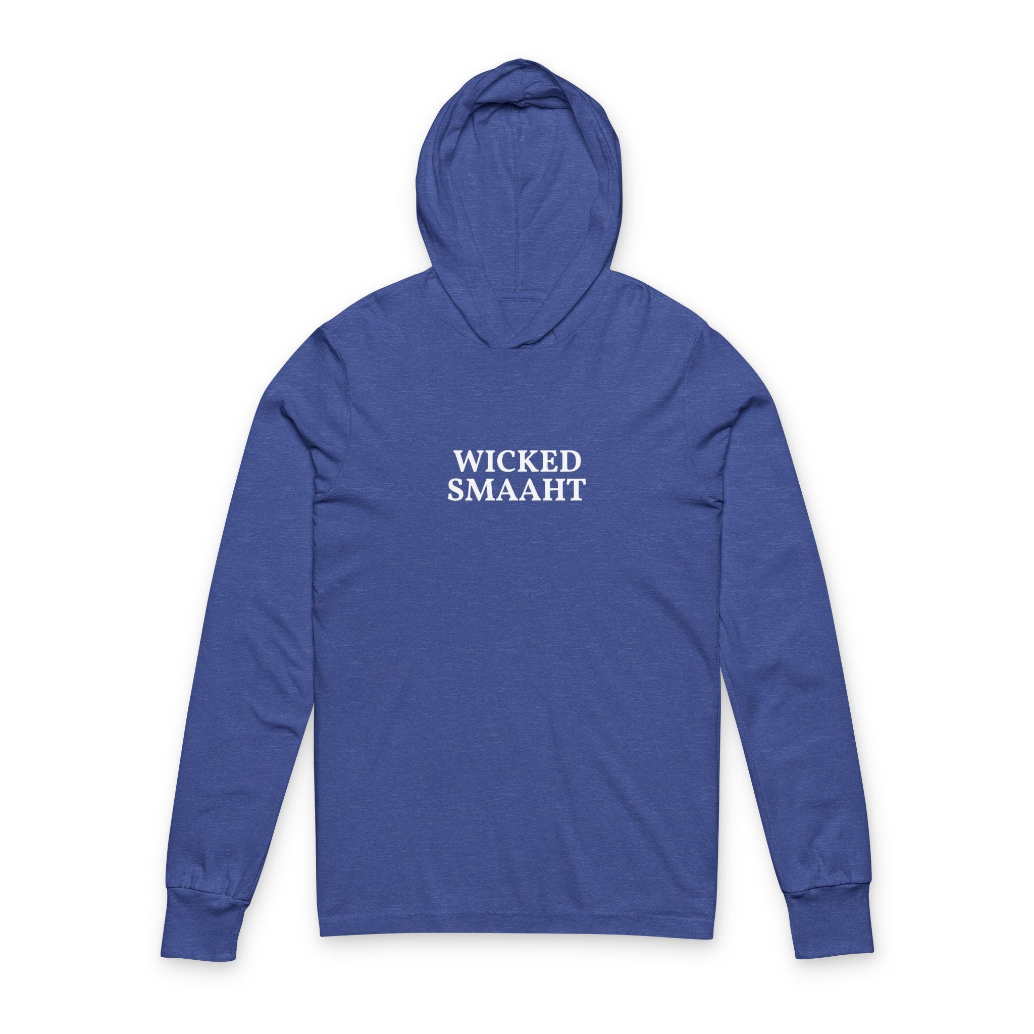 Hooded Long Sleeve Tee — Minimal Black Logo Hoodie Tee