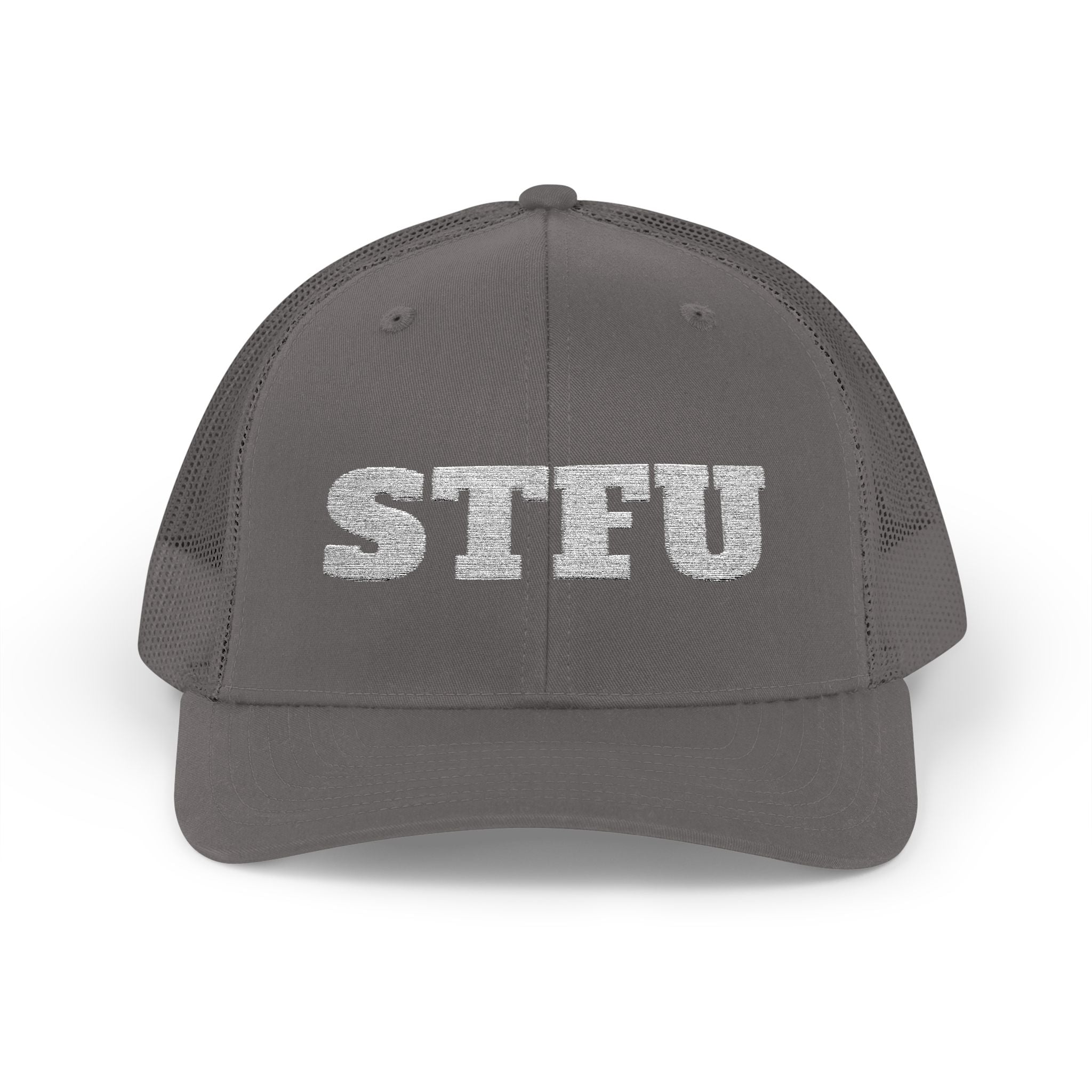 STFU Trucker Cap — Embroidered Snapback Hat