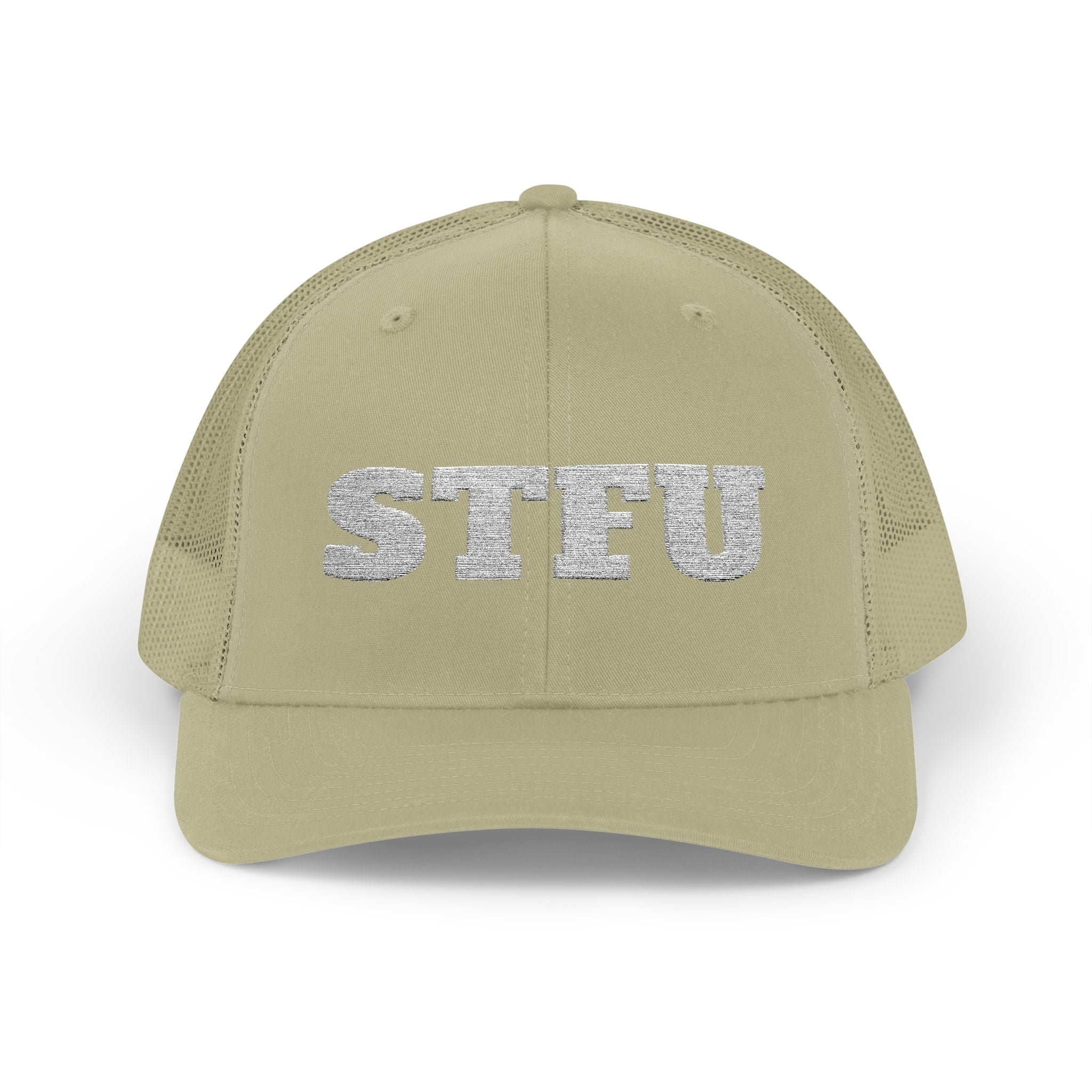 STFU Trucker Cap — Embroidered Snapback Hat