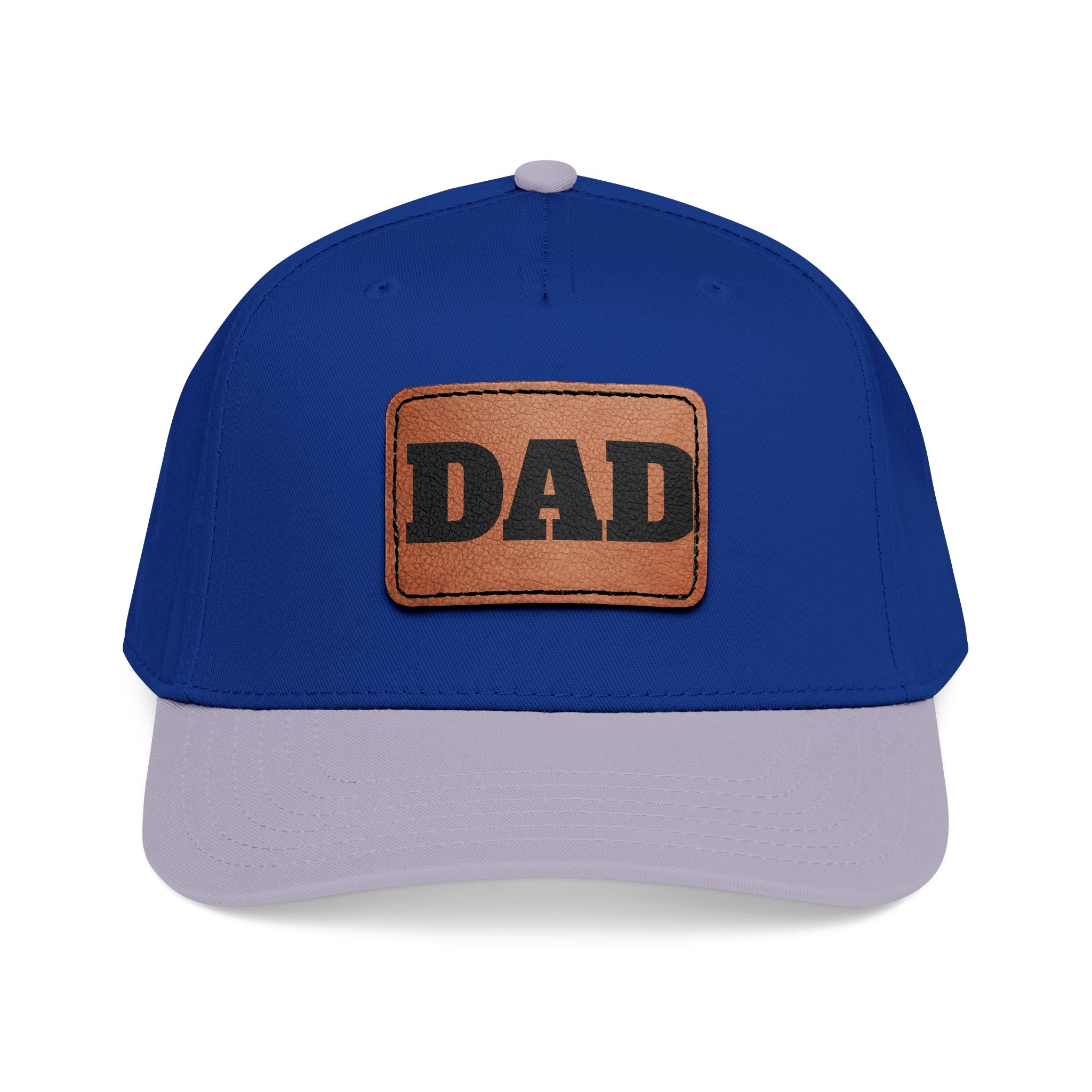 Dad Leather Patch Baseball Cap — Rustic Fathers Day Hat