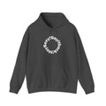 Hoodie "Say It Baby Sexy" Circular Text Graphic – Minimal White Pullover