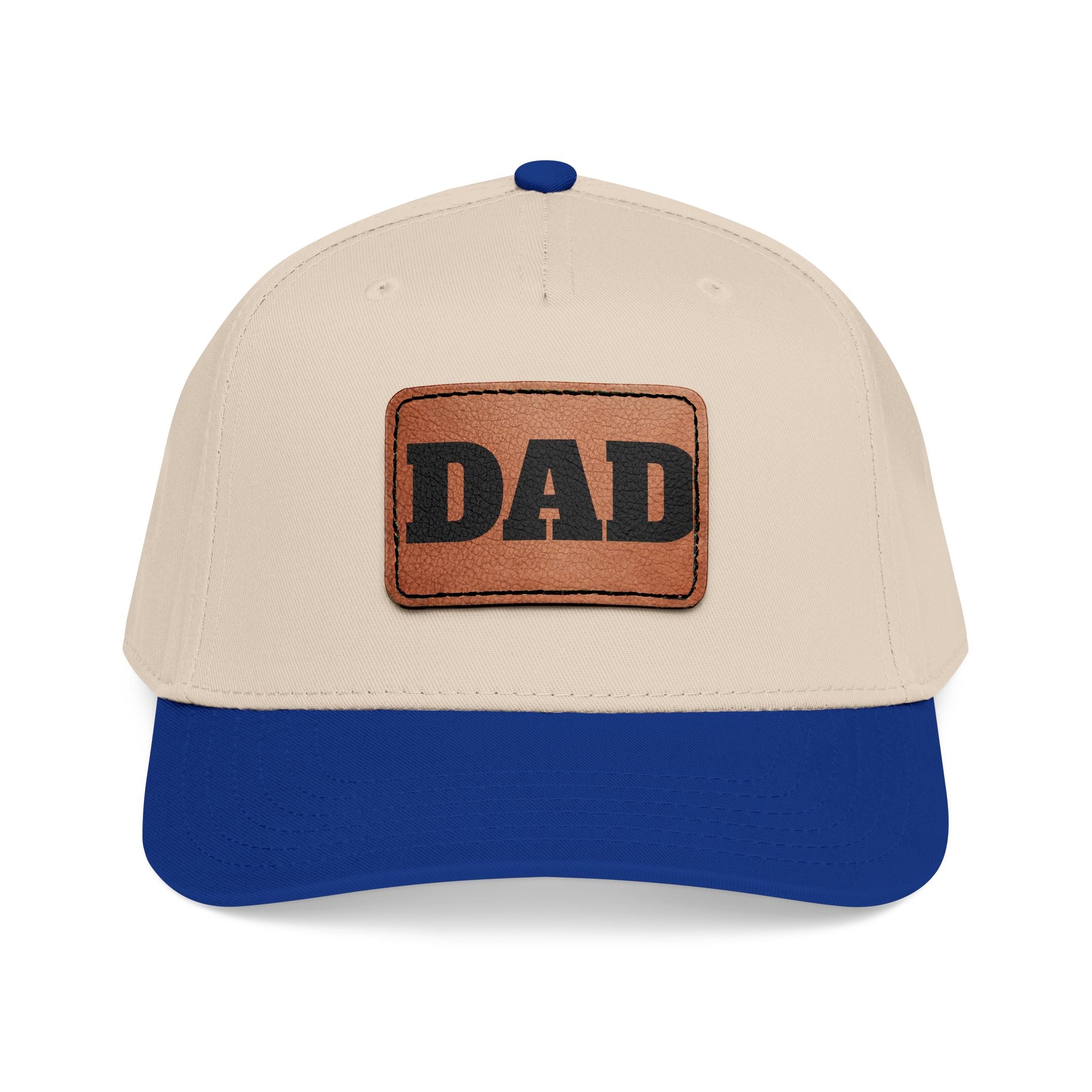 Dad Leather Patch Baseball Cap — Rustic Fathers Day Hat