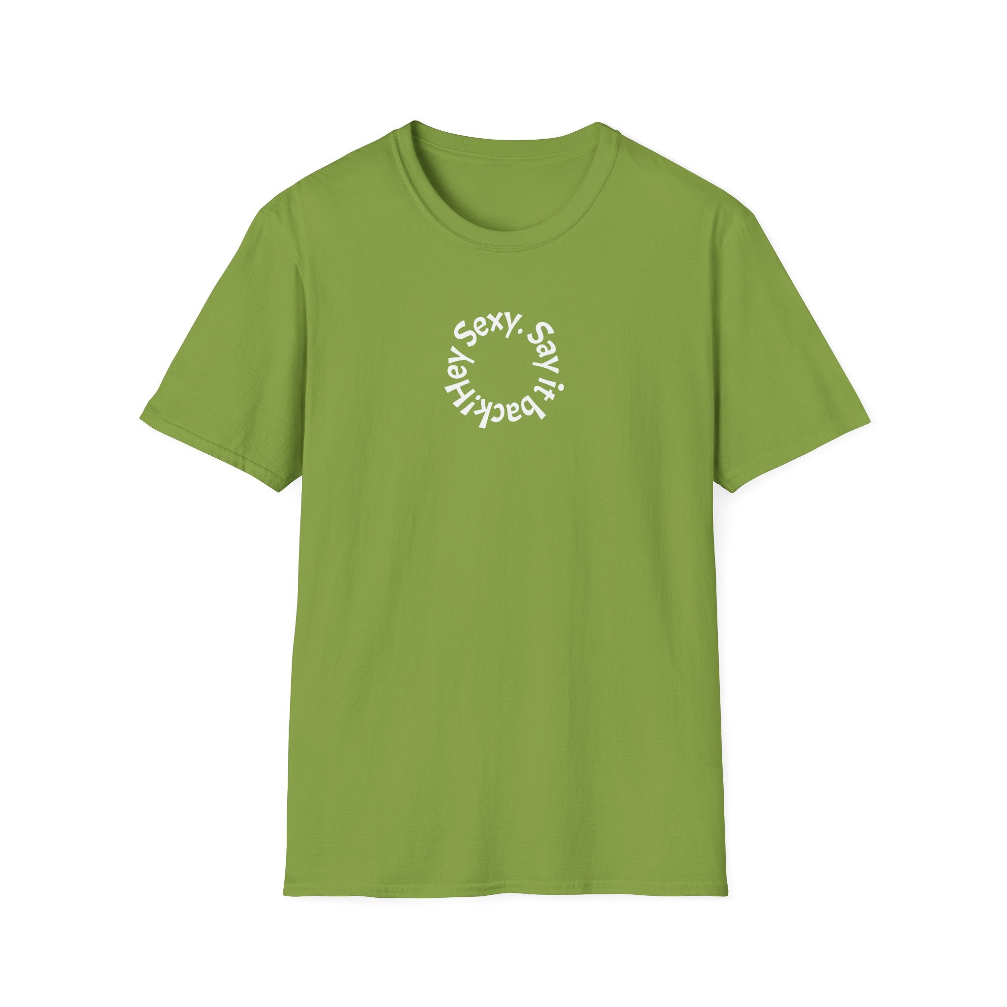 Sexy, Say It Back T-Shirt | Minimal Circular Text Tee