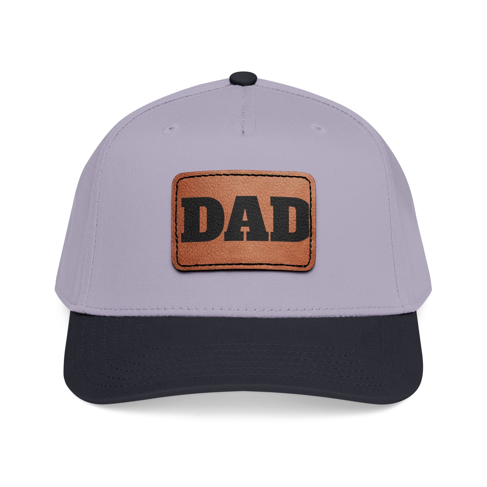 Dad Leather Patch Baseball Cap — Rustic Fathers Day Hat