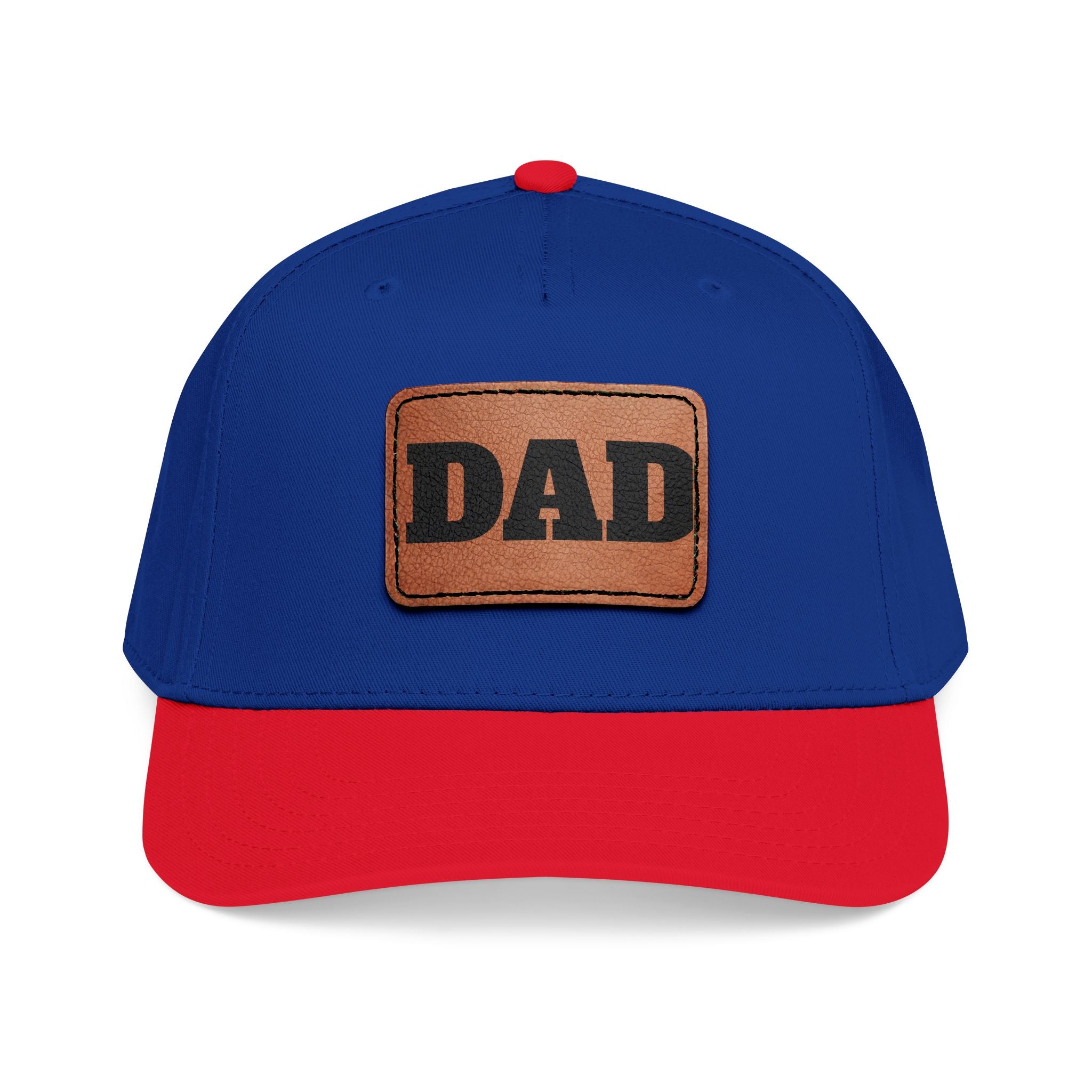 Dad Leather Patch Baseball Cap — Rustic Fathers Day Hat