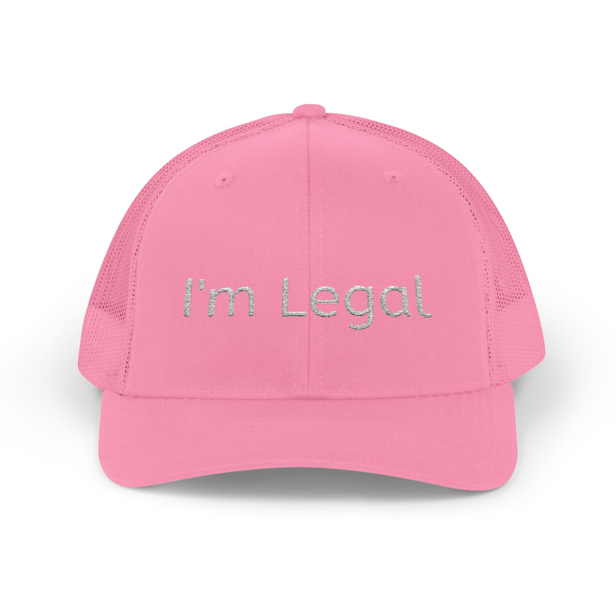 I'm Legal Snapback Trucker Cap – Bold Embroidered Statement Hat for New Citizens & Pride Celebrations