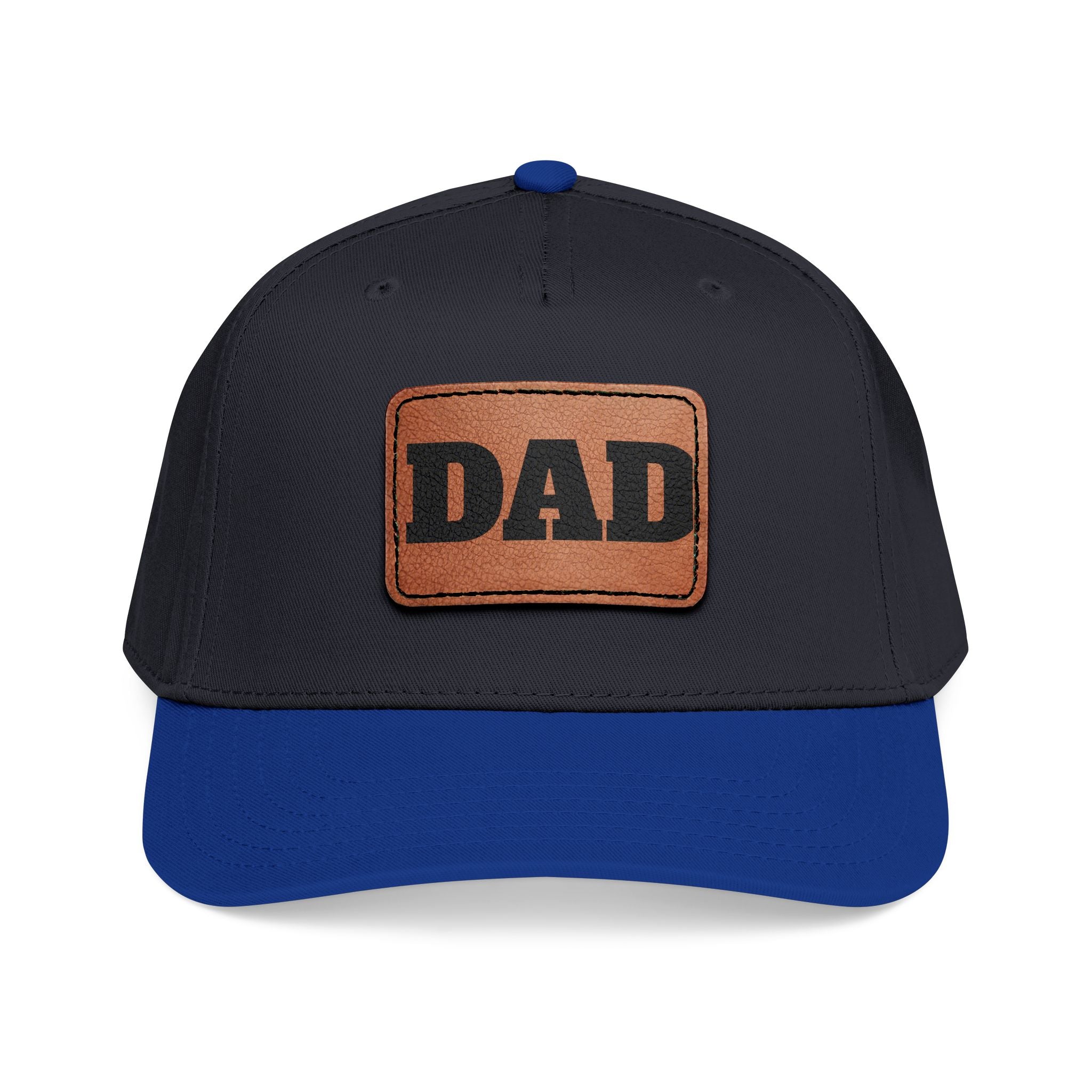 Dad Leather Patch Baseball Cap — Rustic Fathers Day Hat