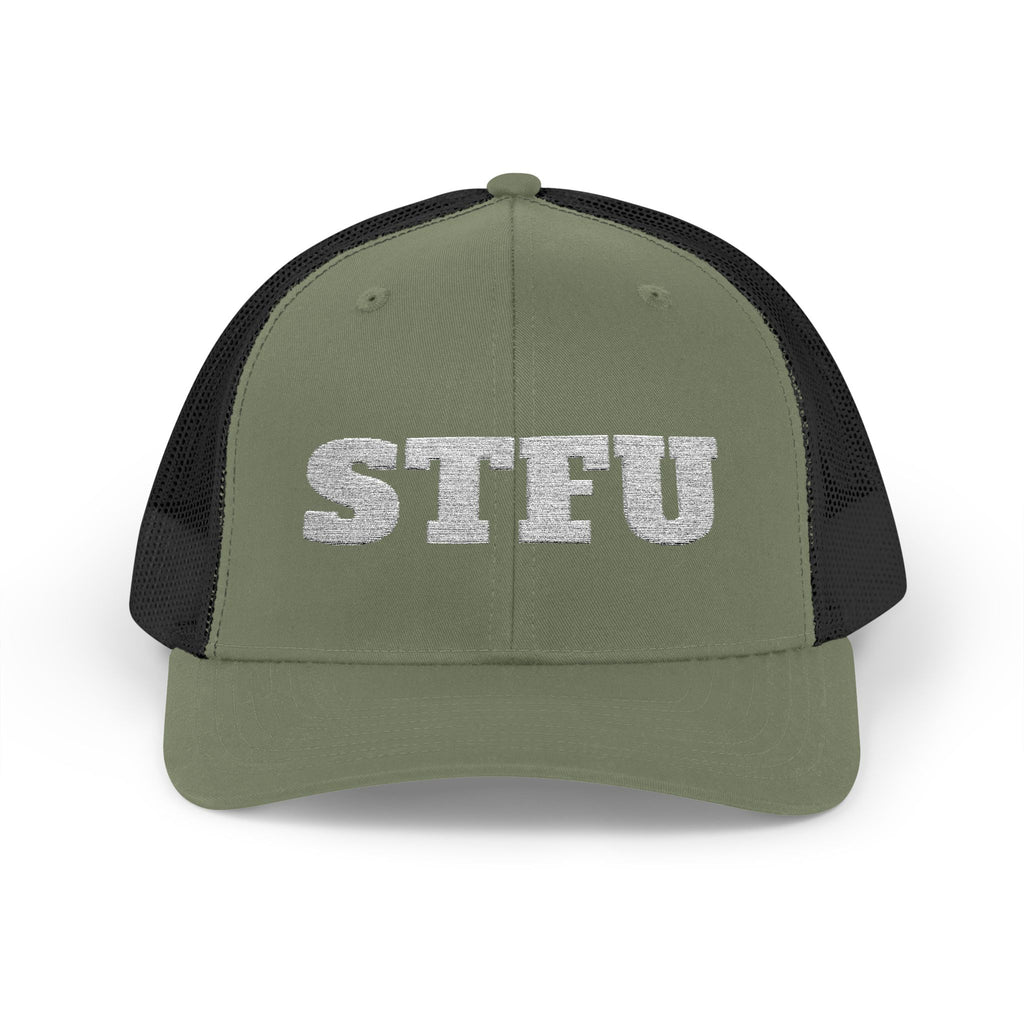 STFU Trucker Cap — Embroidered Snapback Hat