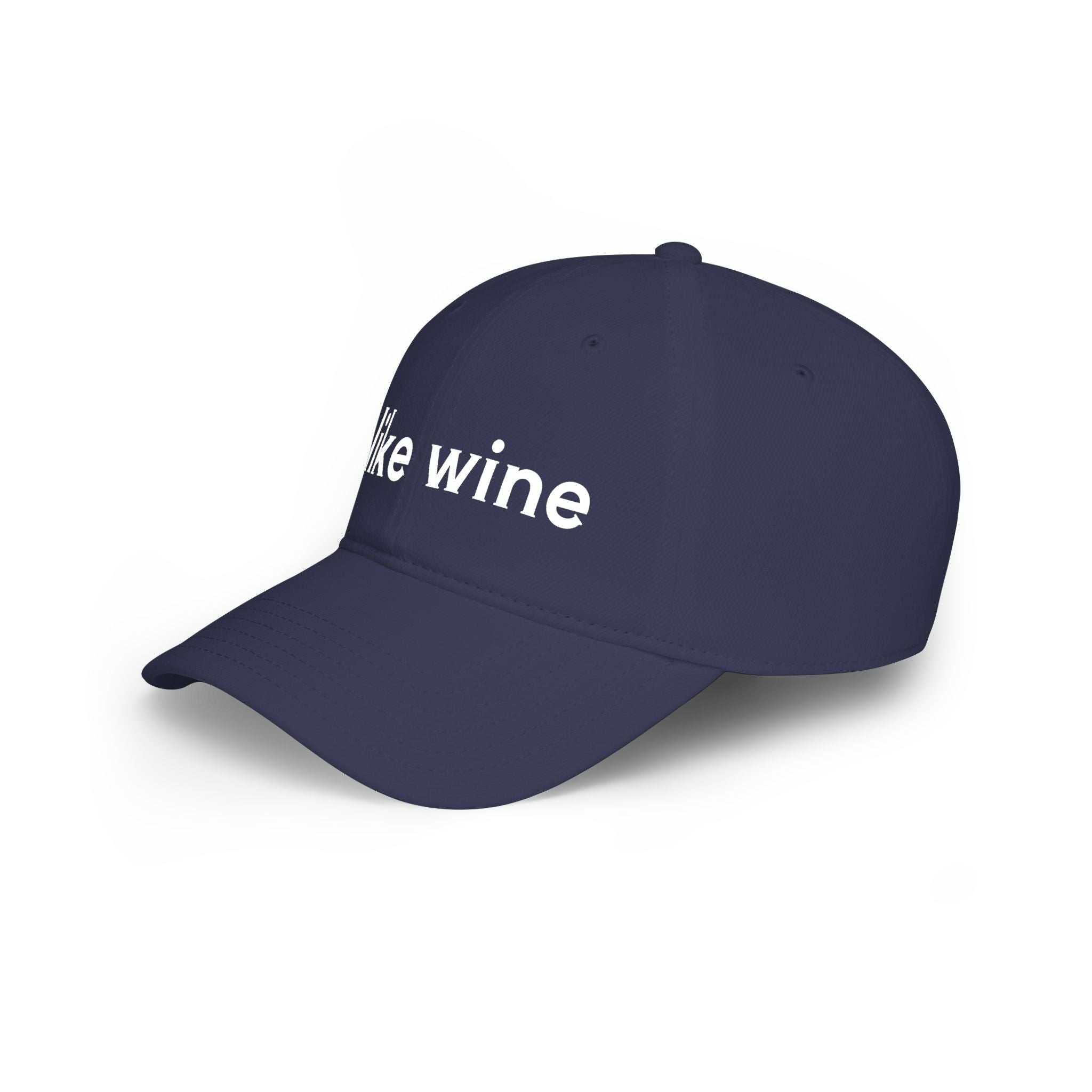 I Like Wine Baseball Cap — Casual Red Low-Profile Wine Lover Hat