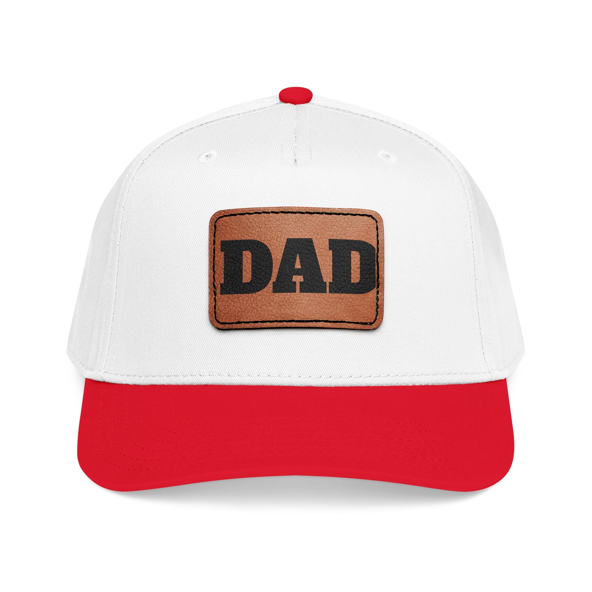 Dad Leather Patch Baseball Cap — Rustic Fathers Day Hat