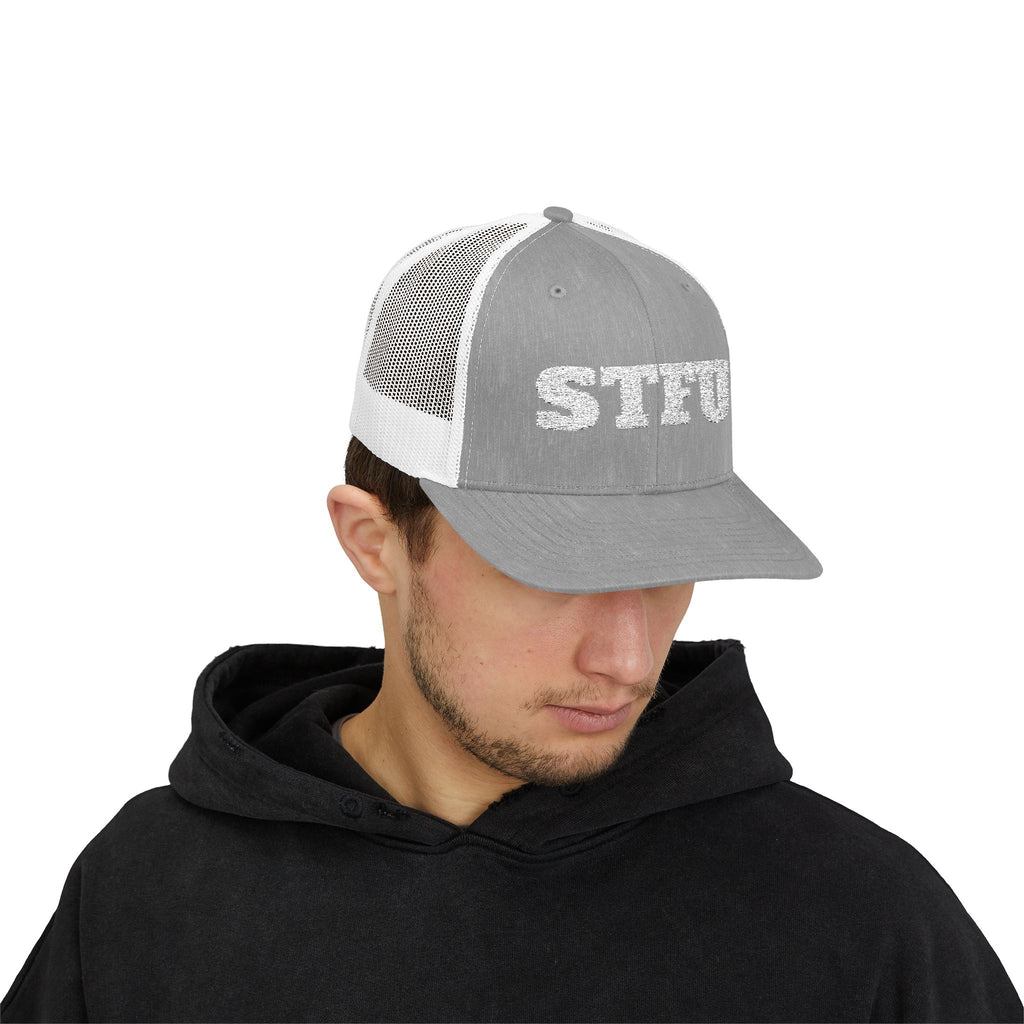 STFU Trucker Cap — Embroidered Snapback Hat