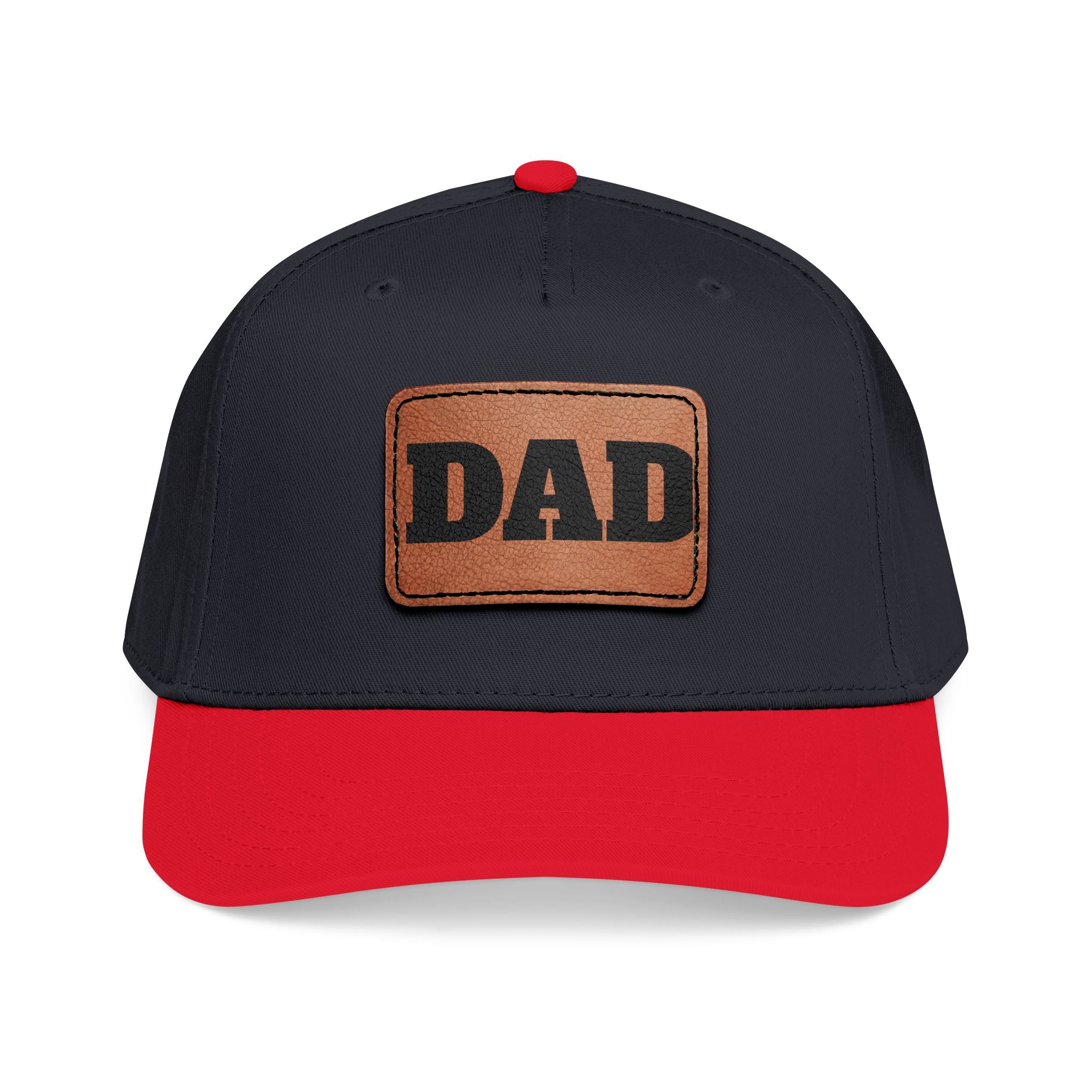 Dad Leather Patch Baseball Cap — Rustic Fathers Day Hat