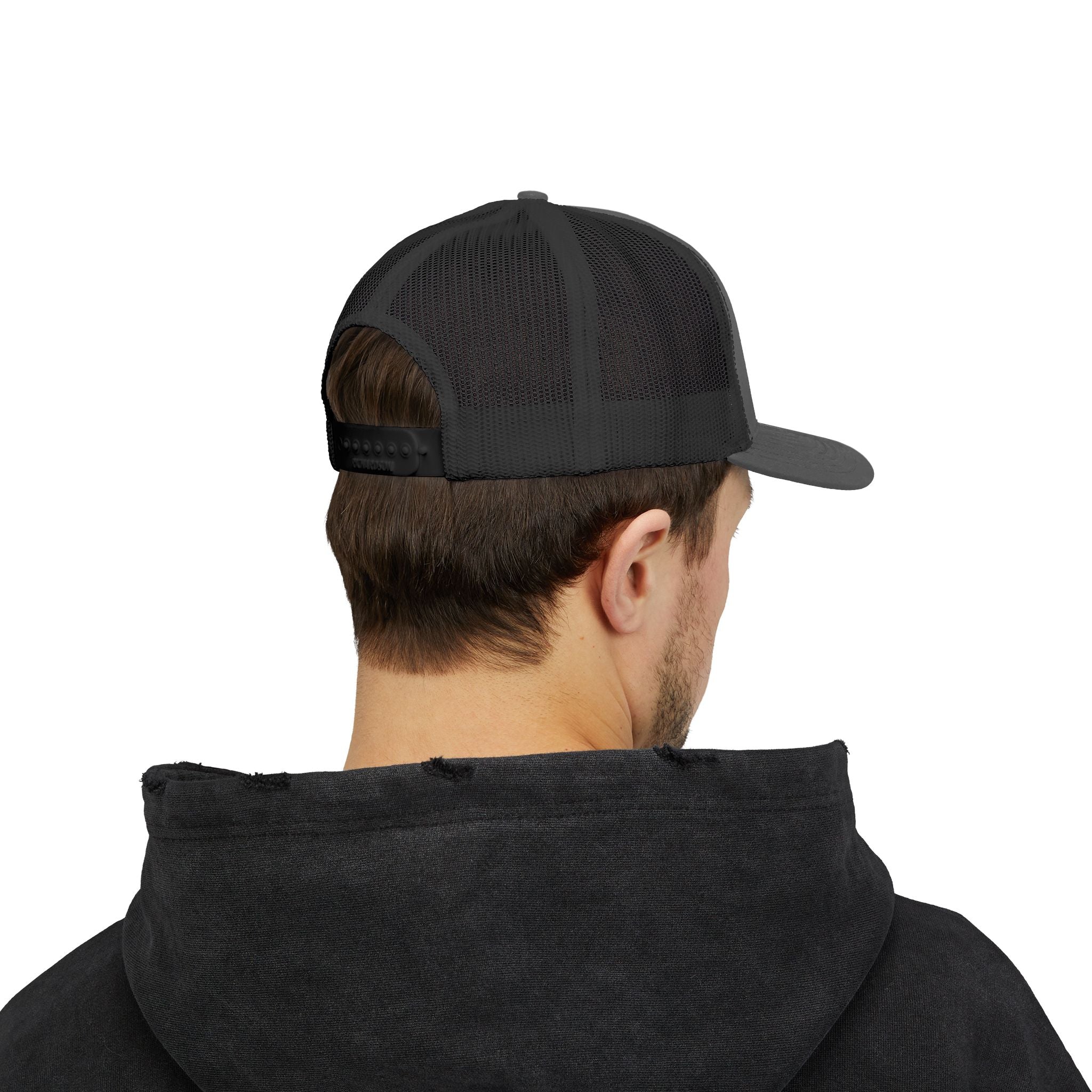 Trucker Cap — "No One Cares!" Embroidered Mesh Snapback