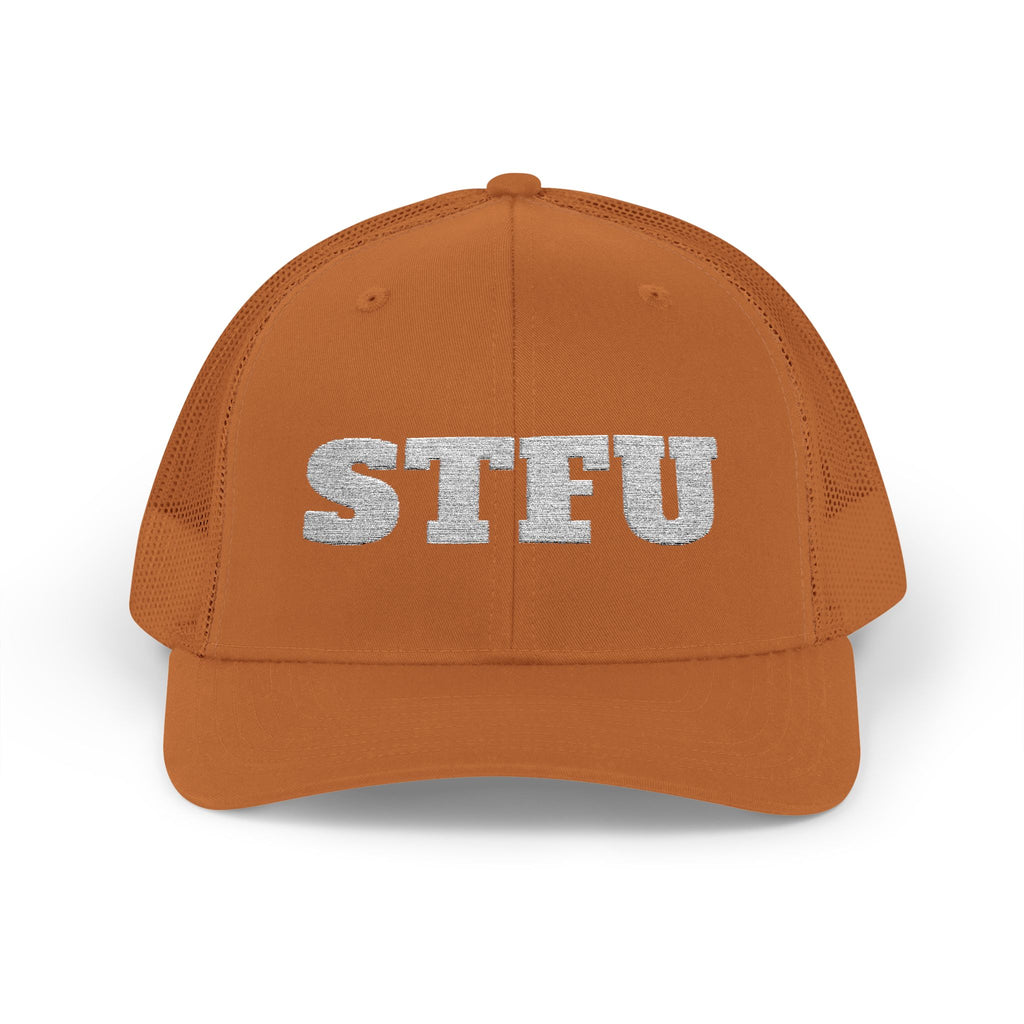STFU Trucker Cap — Embroidered Snapback Hat