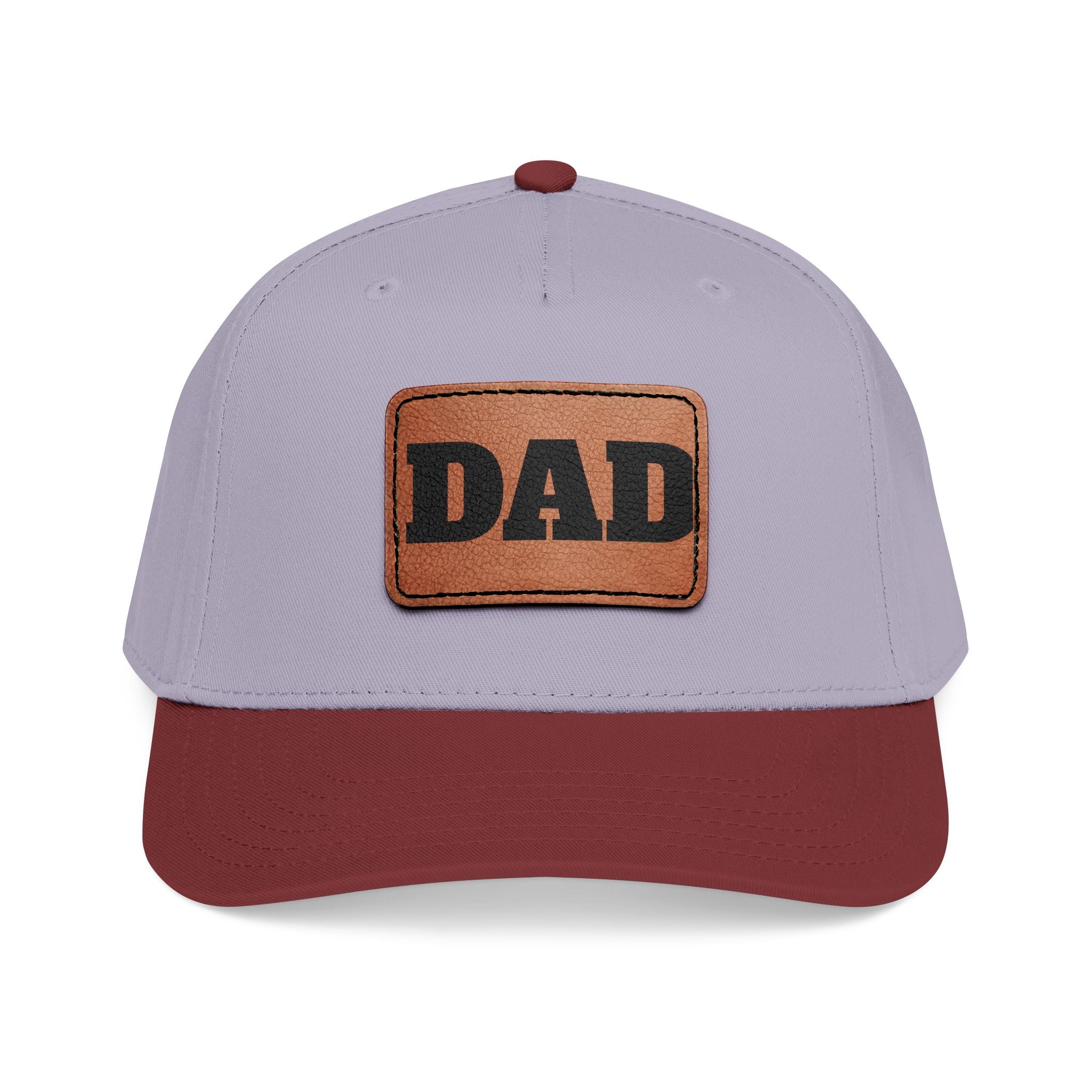 Dad Leather Patch Baseball Cap — Rustic Fathers Day Hat