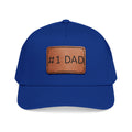 #1 Dad Leather Patch Baseball Cap — Father's Day Gift Hat