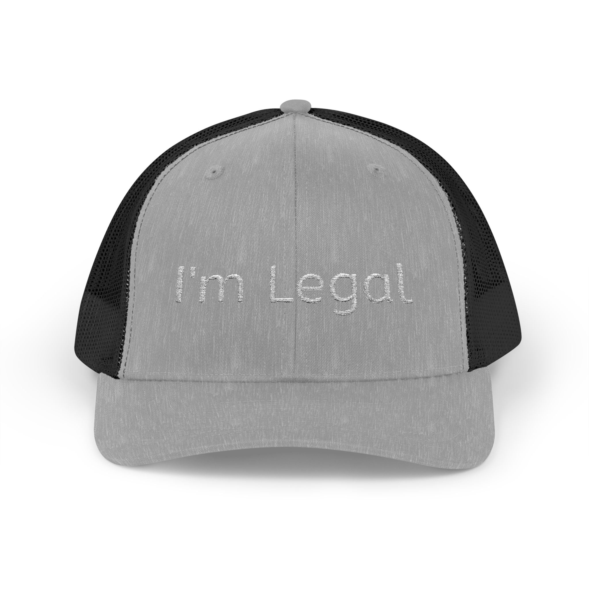 I'm Legal Snapback Trucker Cap – Bold Embroidered Statement Hat for New Citizens & Pride Celebrations