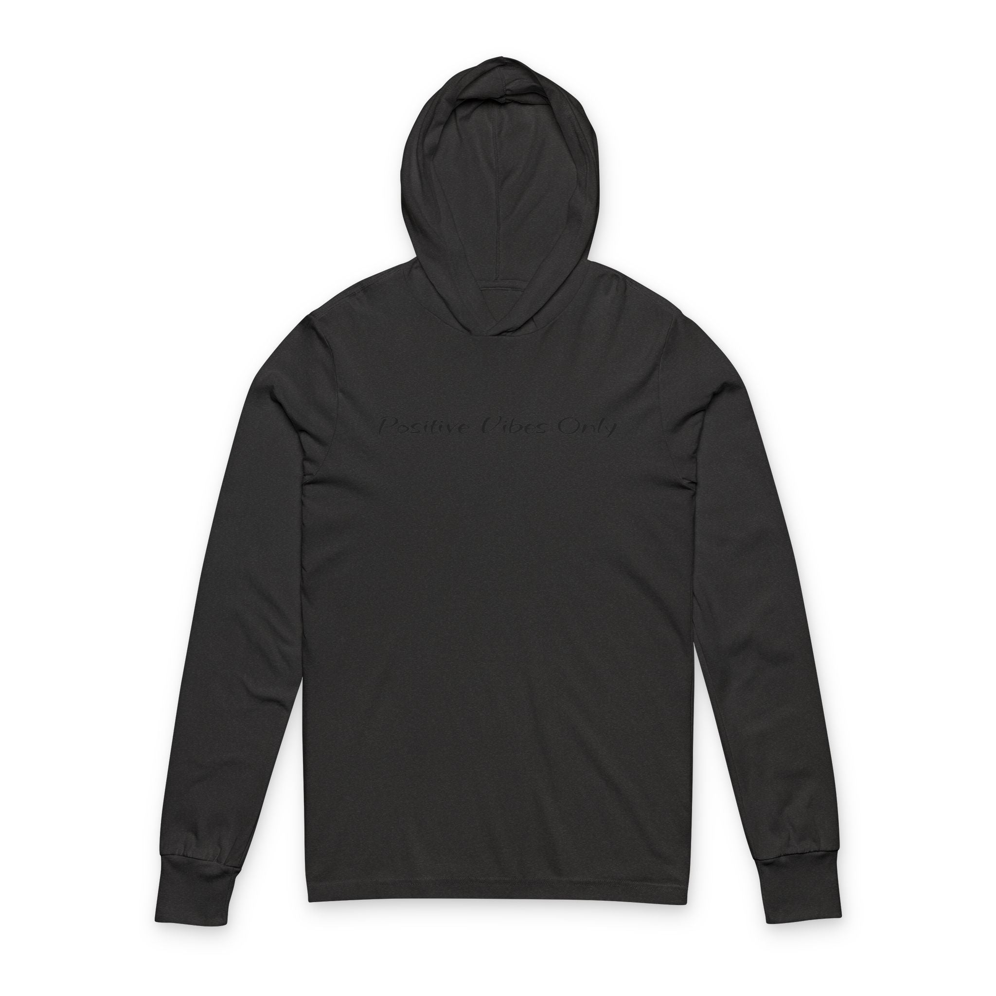 Positive Vibes Only Hooded Long Sleeve Tee