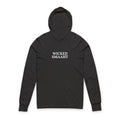 Hooded Long Sleeve Tee — Minimal Black Logo Hoodie Tee
