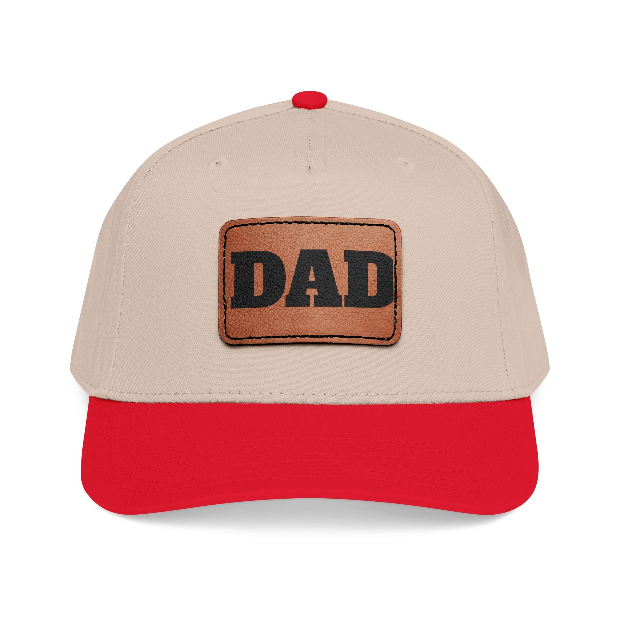Dad Leather Patch Baseball Cap — Rustic Fathers Day Hat