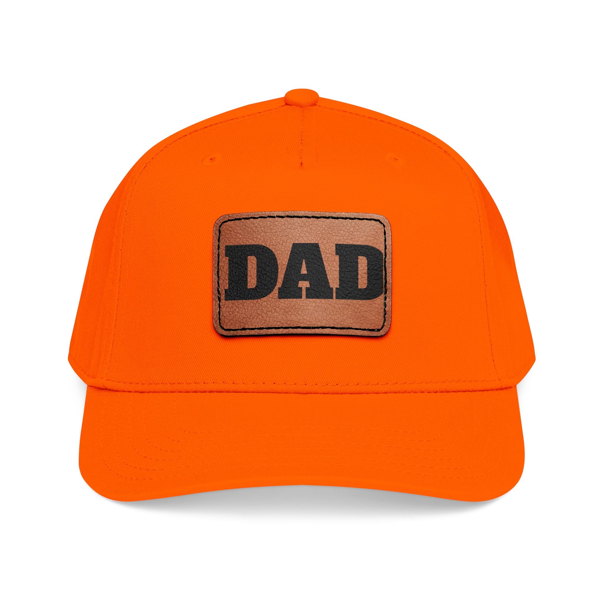 Dad Leather Patch Baseball Cap — Rustic Fathers Day Hat