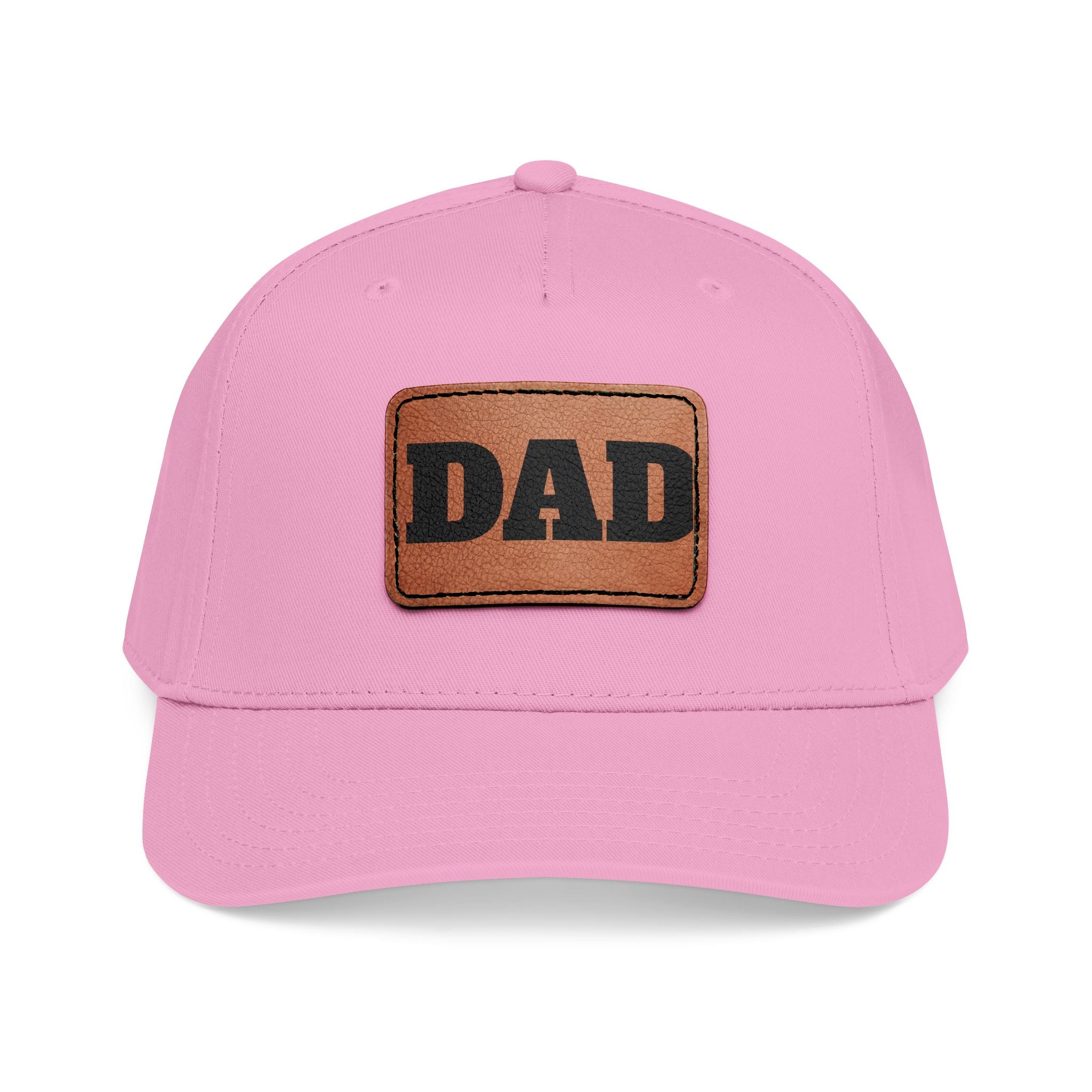 Dad Leather Patch Baseball Cap — Rustic Fathers Day Hat