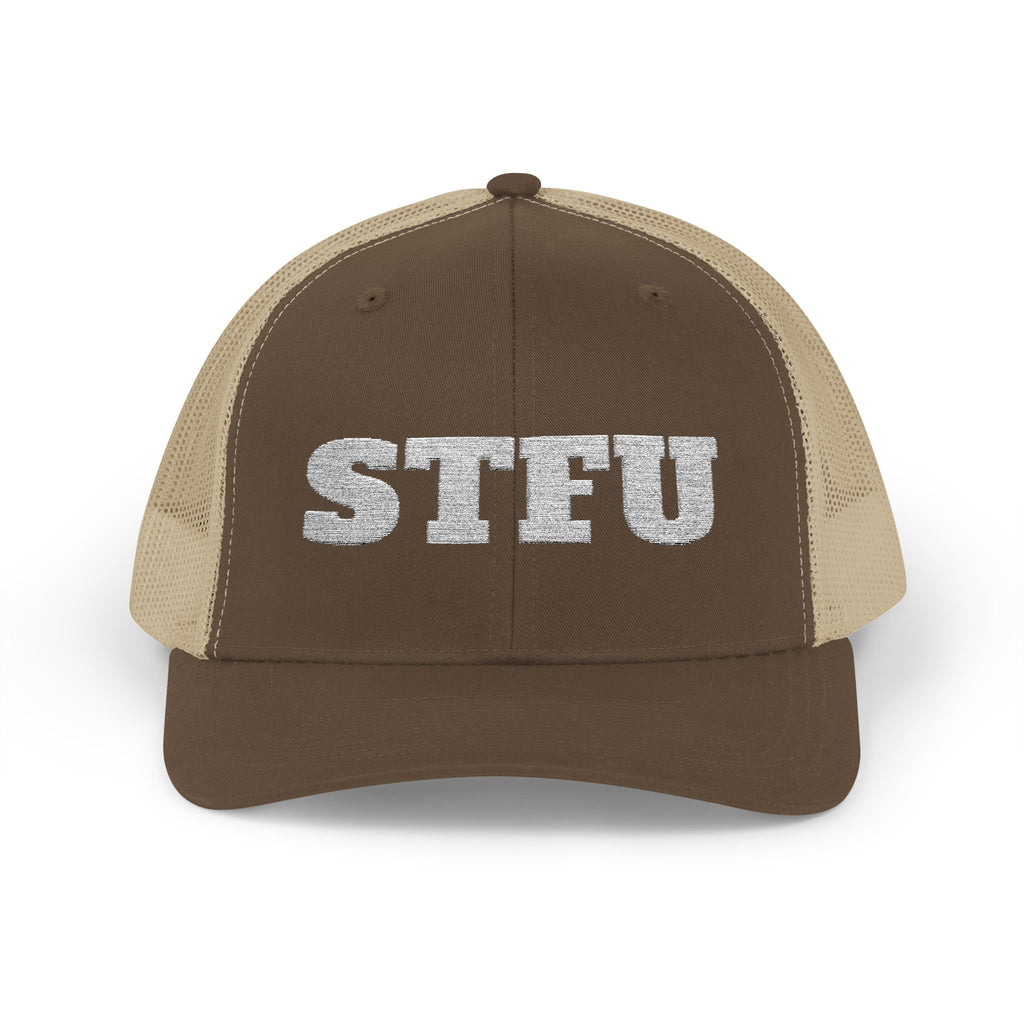 STFU Trucker Cap — Embroidered Snapback Hat