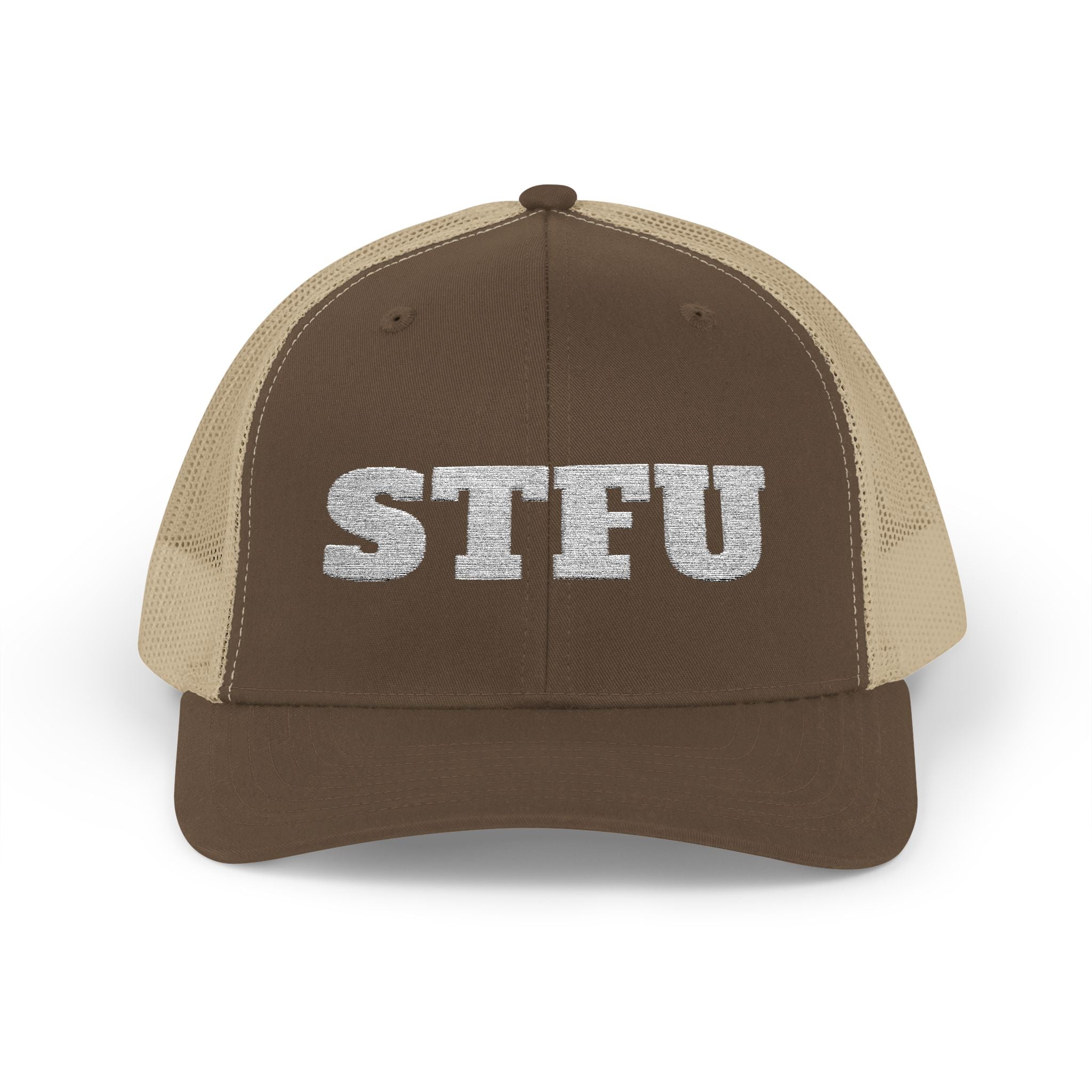 STFU Trucker Cap — Embroidered Snapback Hat
