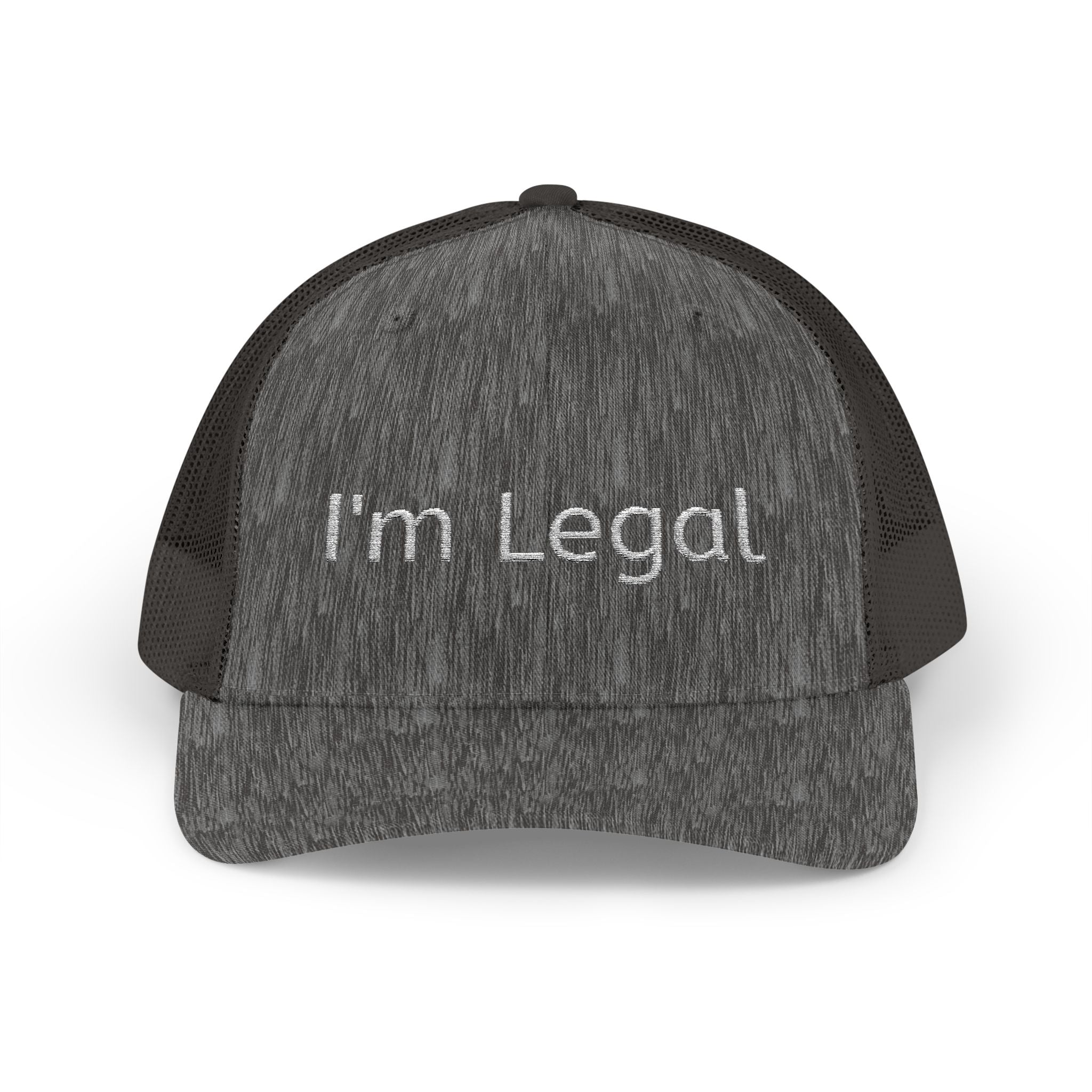 I'm Legal Snapback Trucker Cap – Bold Embroidered Statement Hat for New Citizens & Pride Celebrations