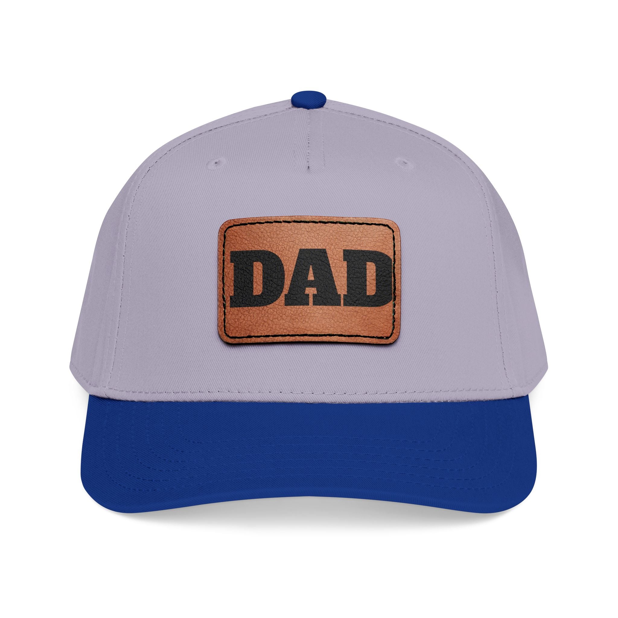 Dad Leather Patch Baseball Cap — Rustic Fathers Day Hat