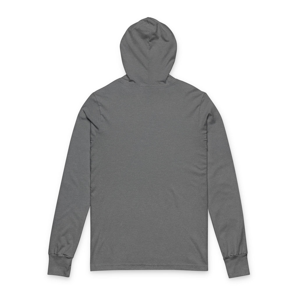Solitude Hooded Long-Sleeve Tee — Minimal 'Solitude Over Crowds' Relaxed Hoodie Tee