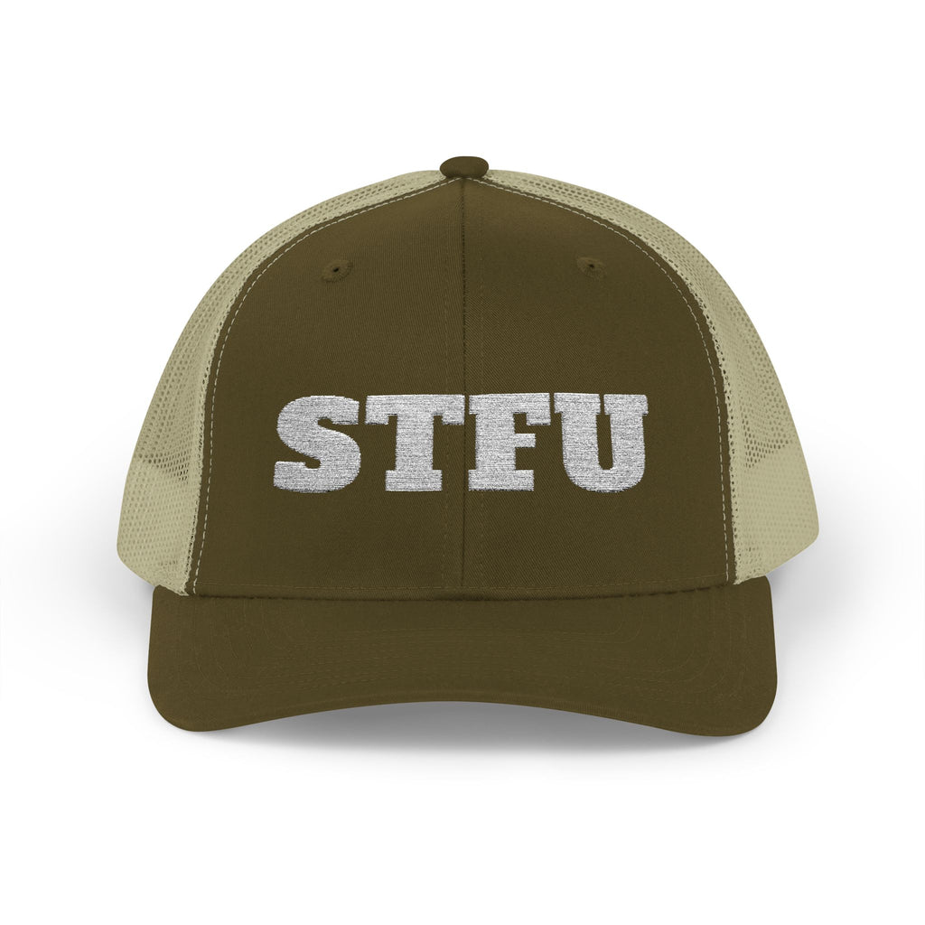 STFU Trucker Cap — Embroidered Snapback Hat