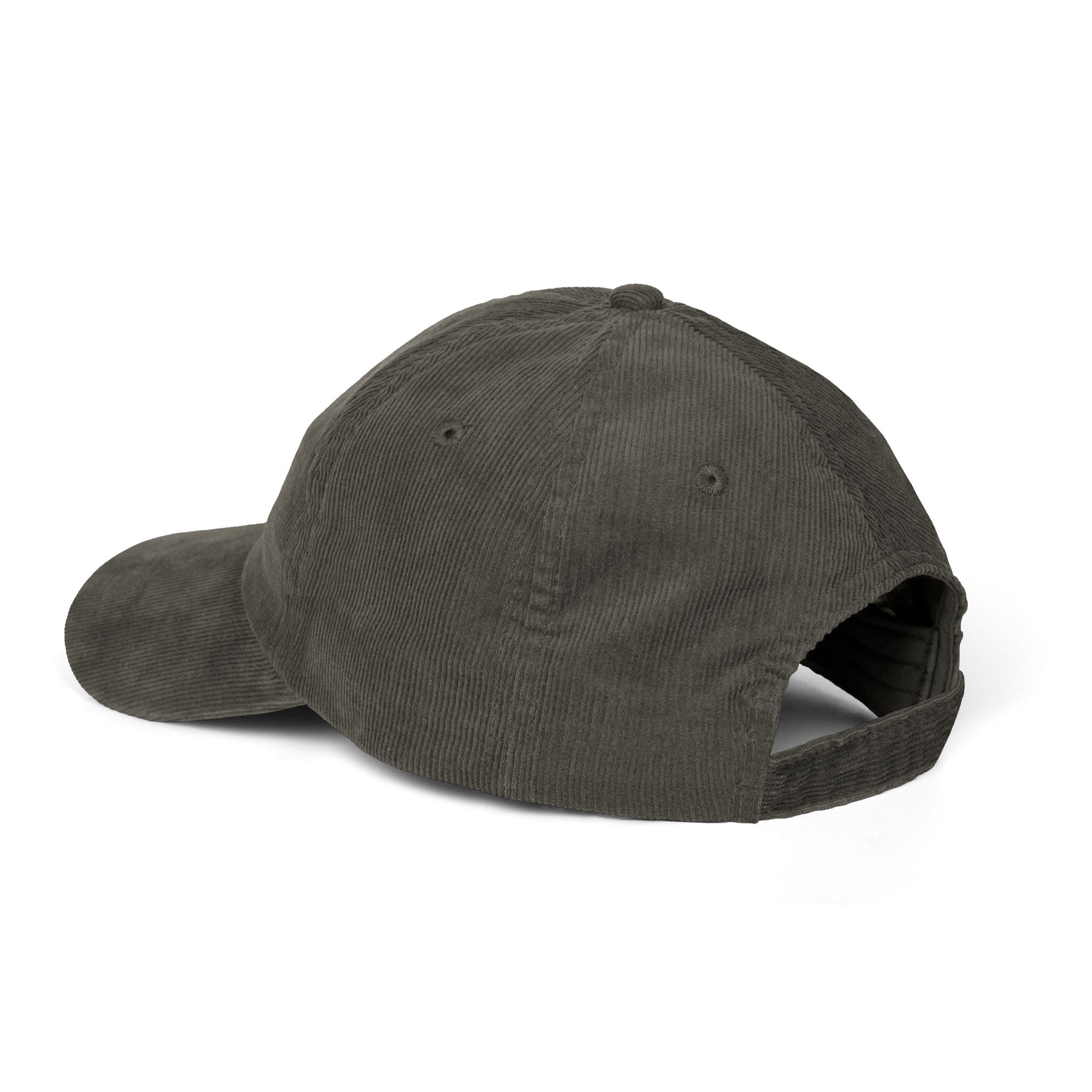 Sips Happen Embroidered Corduroy Cap — Vintage Wine & Coffee Dad Hat