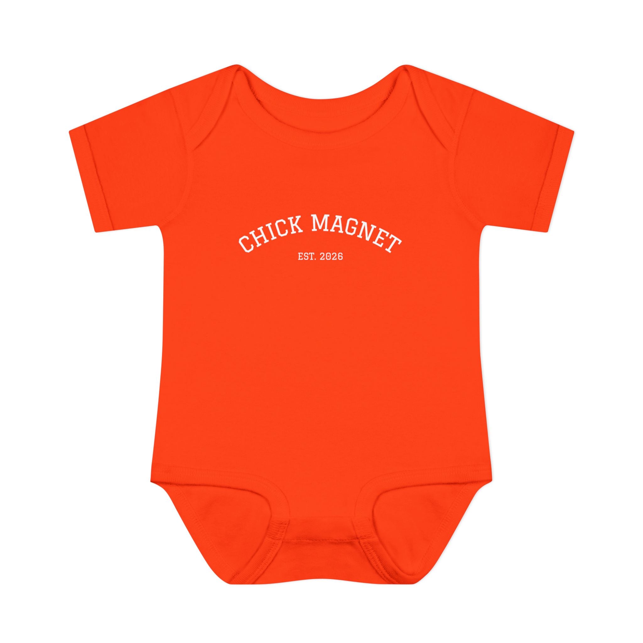 Chick Magnet Infant Bodysuit – Cute Baby Onesie with 'Chick Magnet' Text