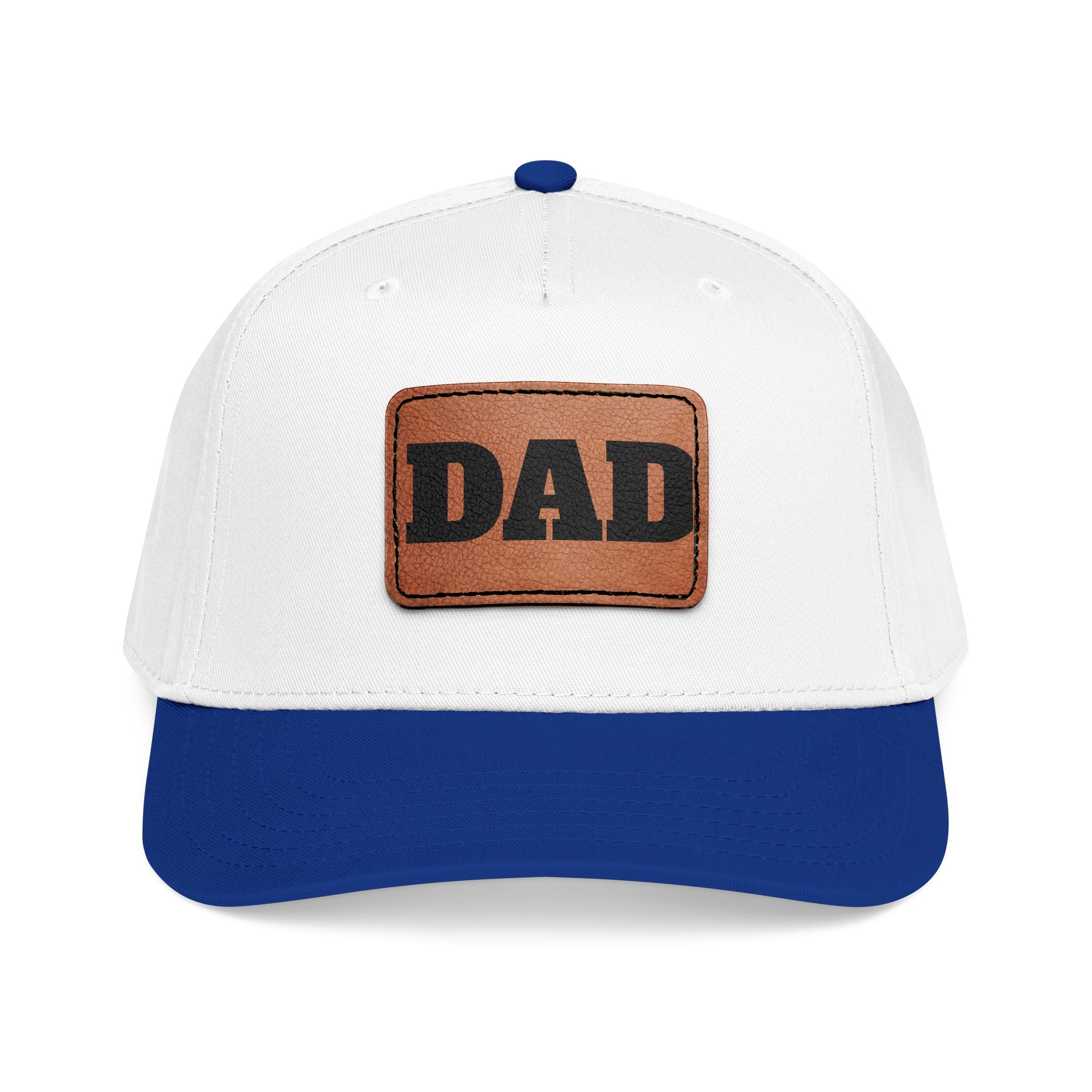 Dad Leather Patch Baseball Cap — Rustic Fathers Day Hat