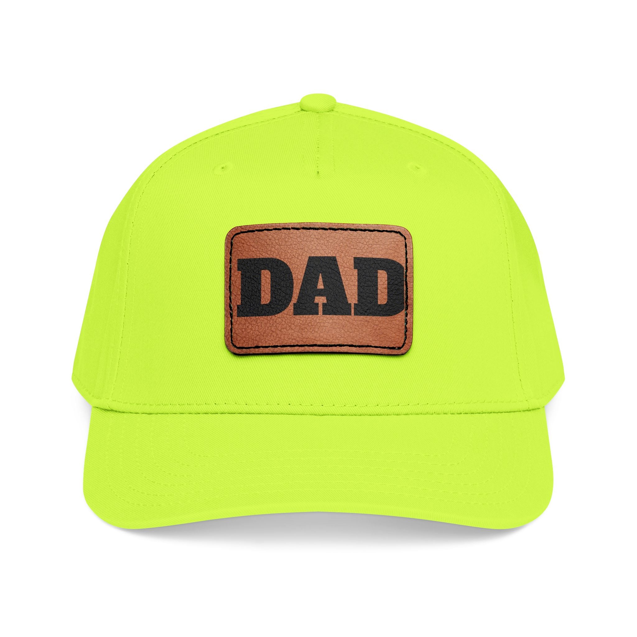 Dad Leather Patch Baseball Cap — Rustic Fathers Day Hat