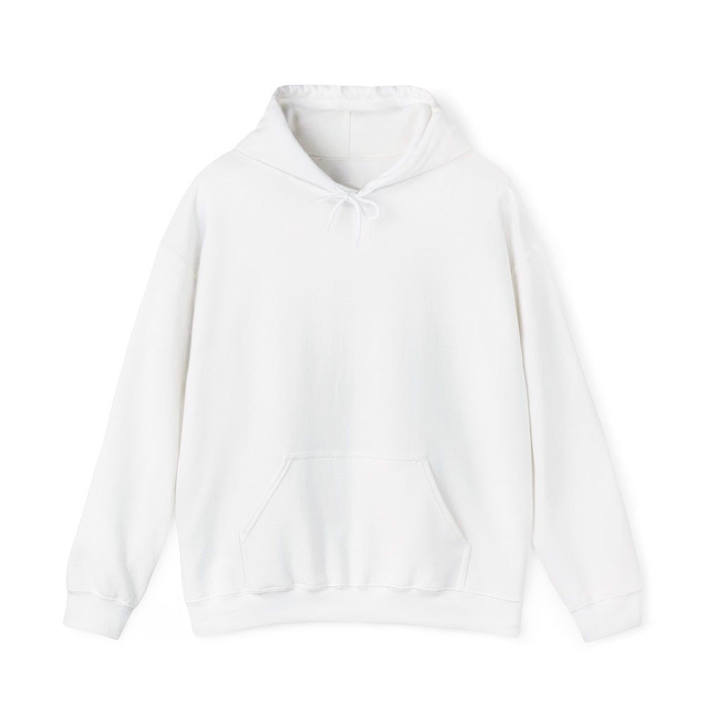 Hoodie "Say It Baby Sexy" Circular Text Graphic – Minimal White Pullover
